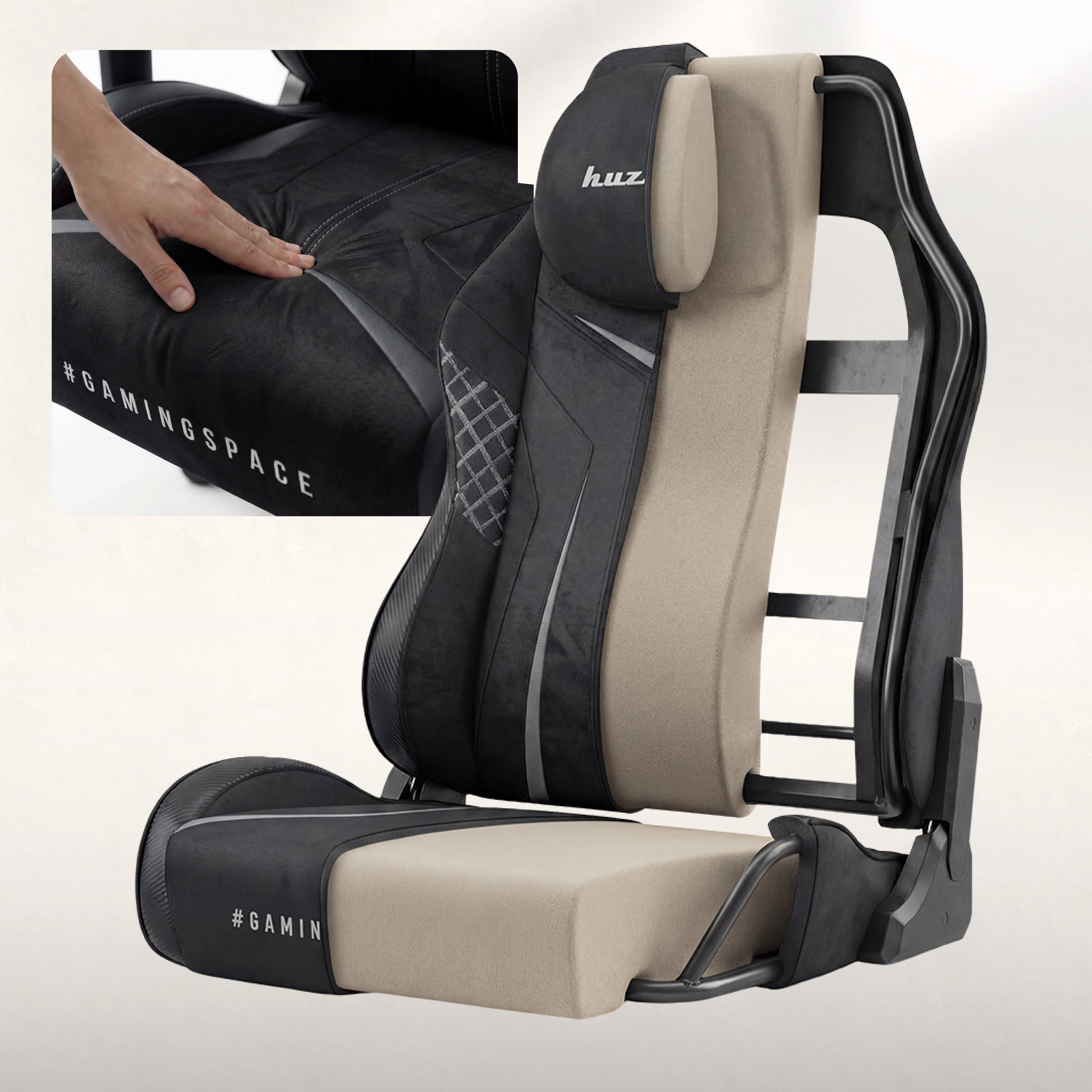 Sillón gaming de ante Huzaro Force 8.3 Carbon Black