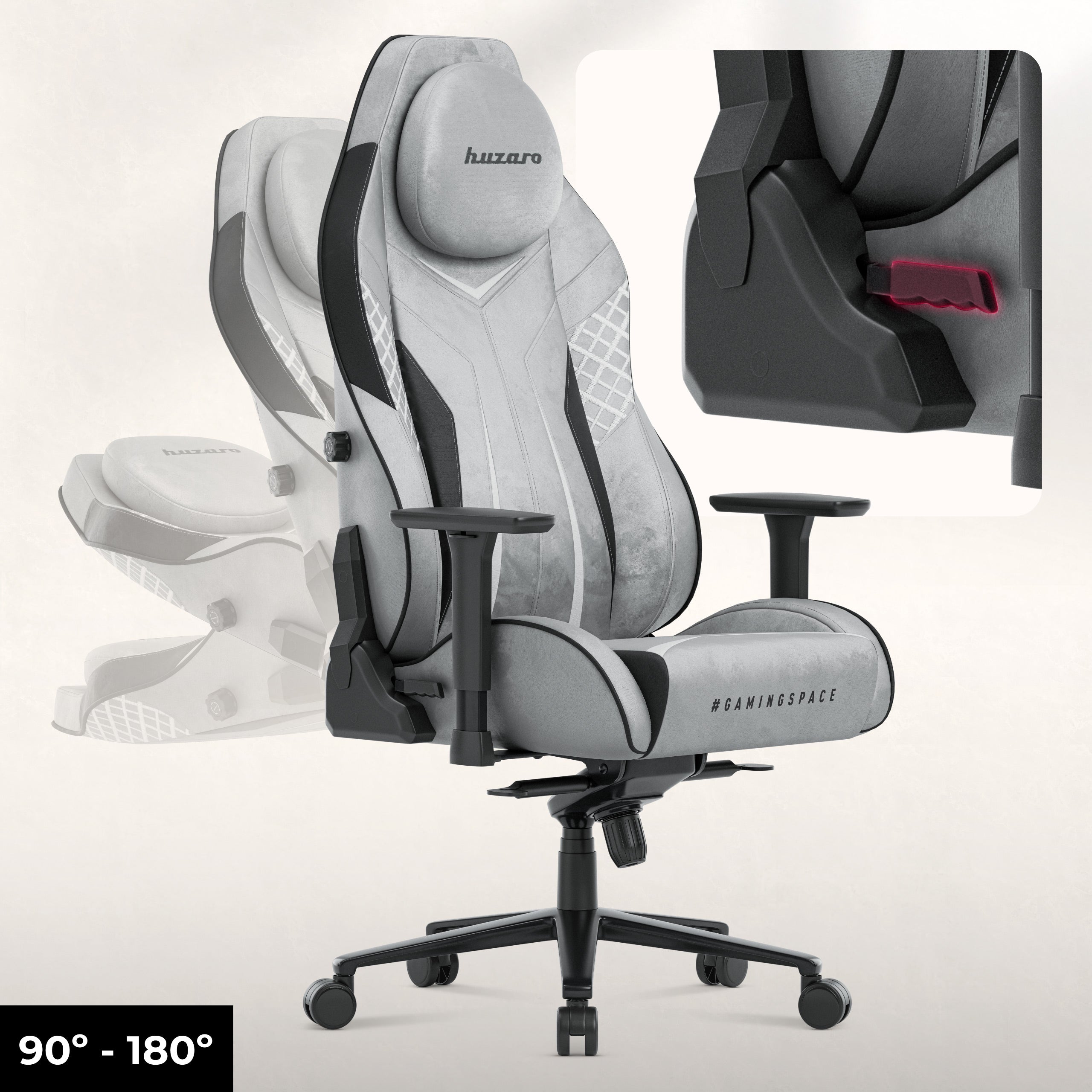 Sillón gaming de ante Huzaro Force 8.3 Grey