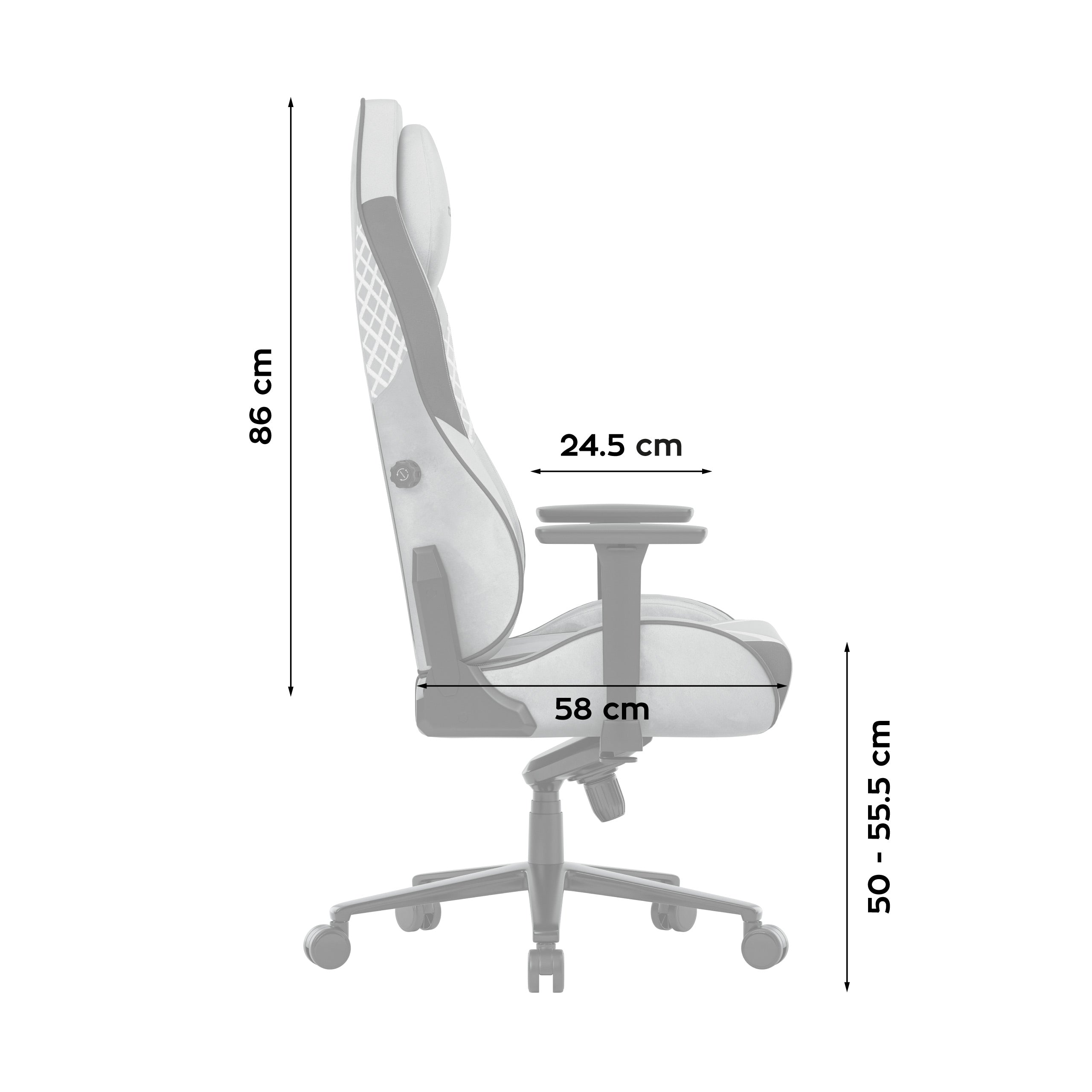 Sillón gaming de ante Huzaro Force 8.3 Grey