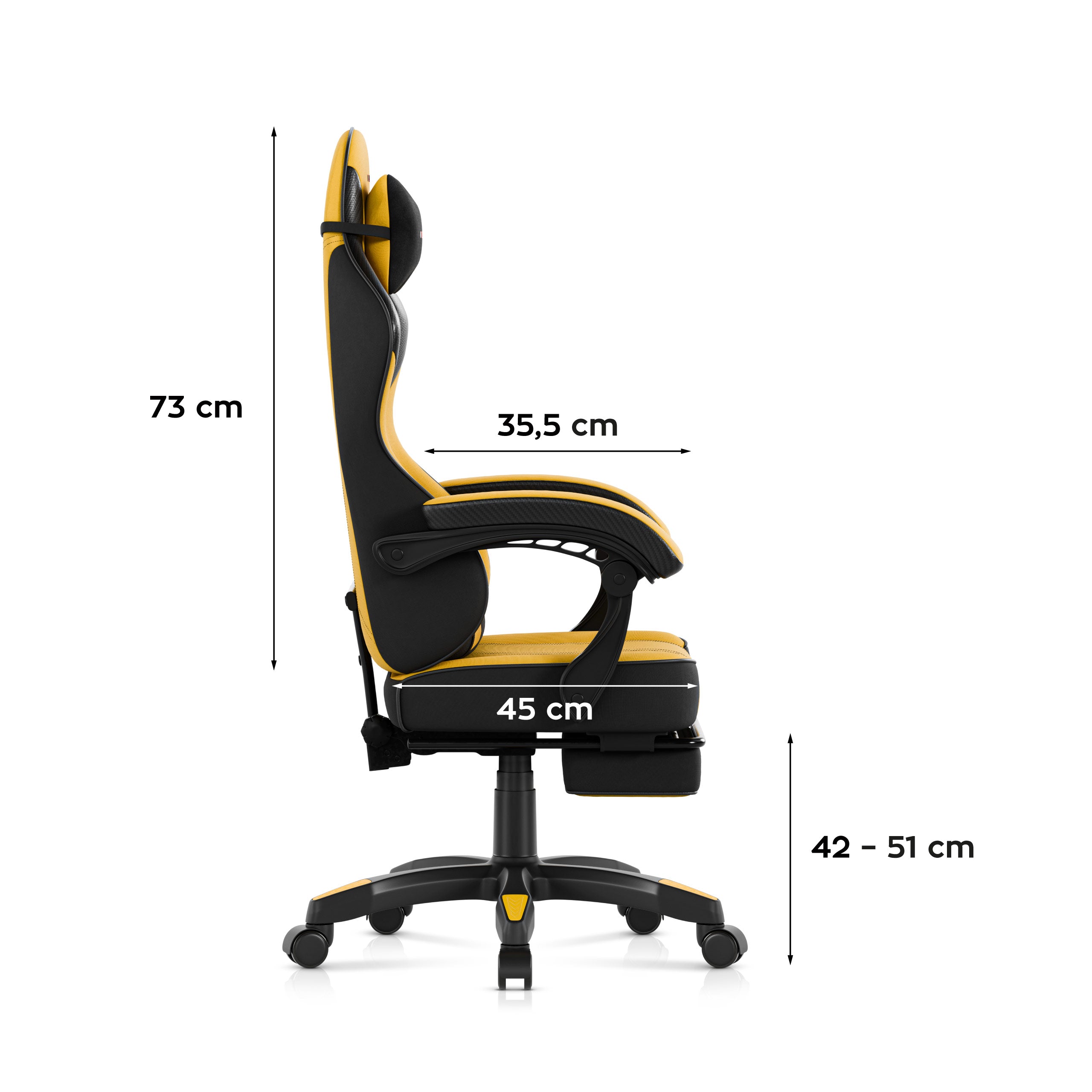 Sillón gaming Huzaro Force 3.7 Yellow