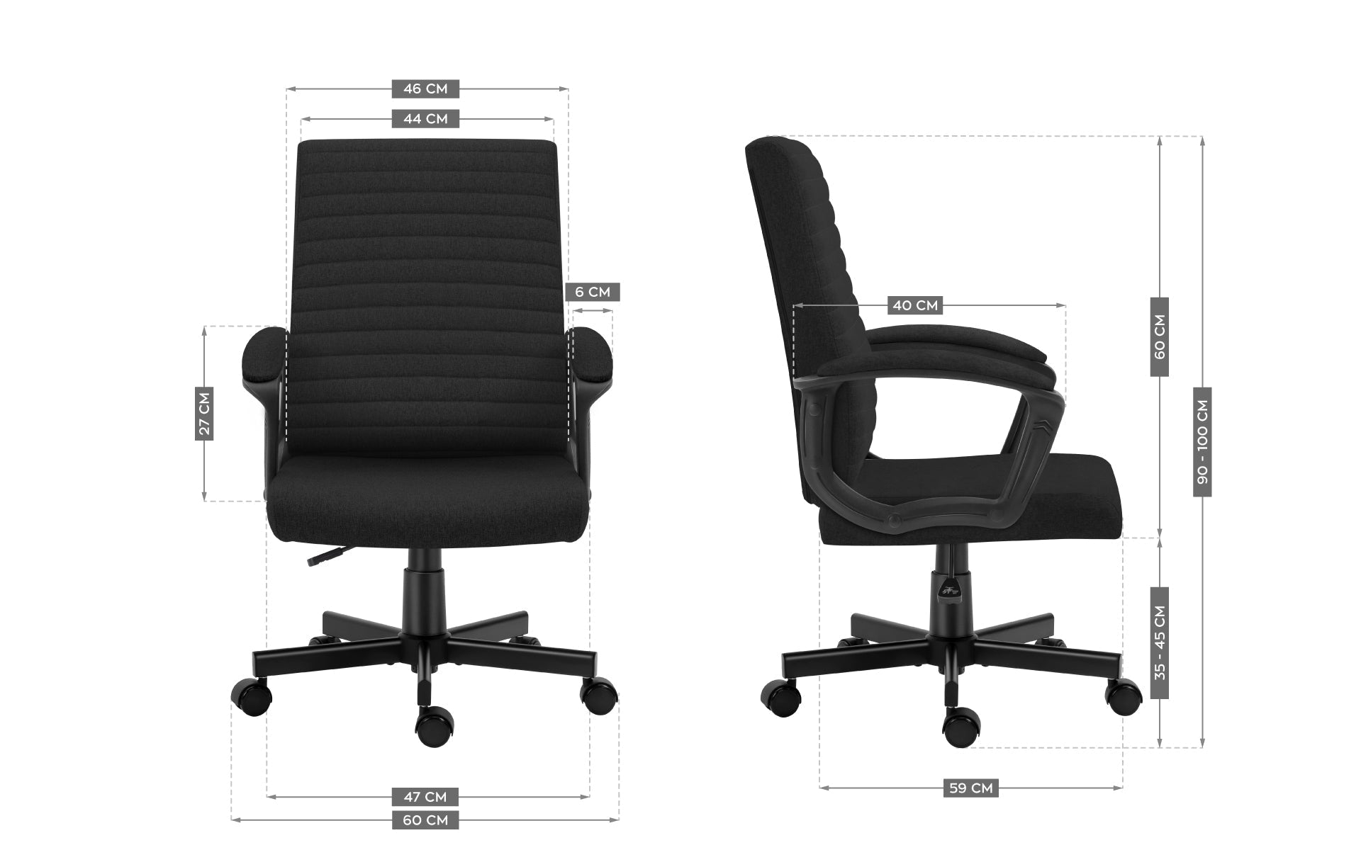 Sillón de oficina Mark Adler Boss 2.5 Negro