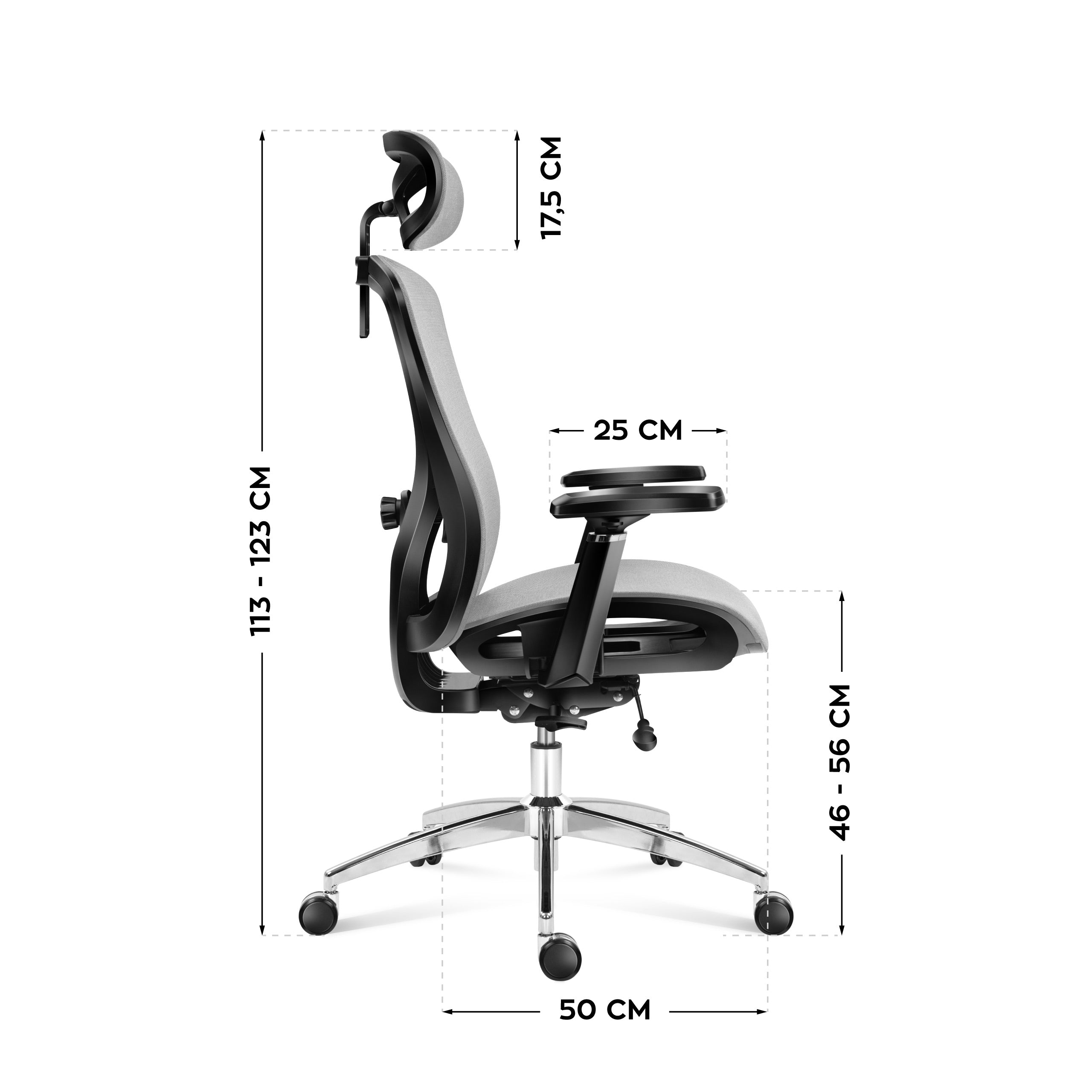 Sillón ergonómico Mark Adler Expert 5.3 Grey Mesh