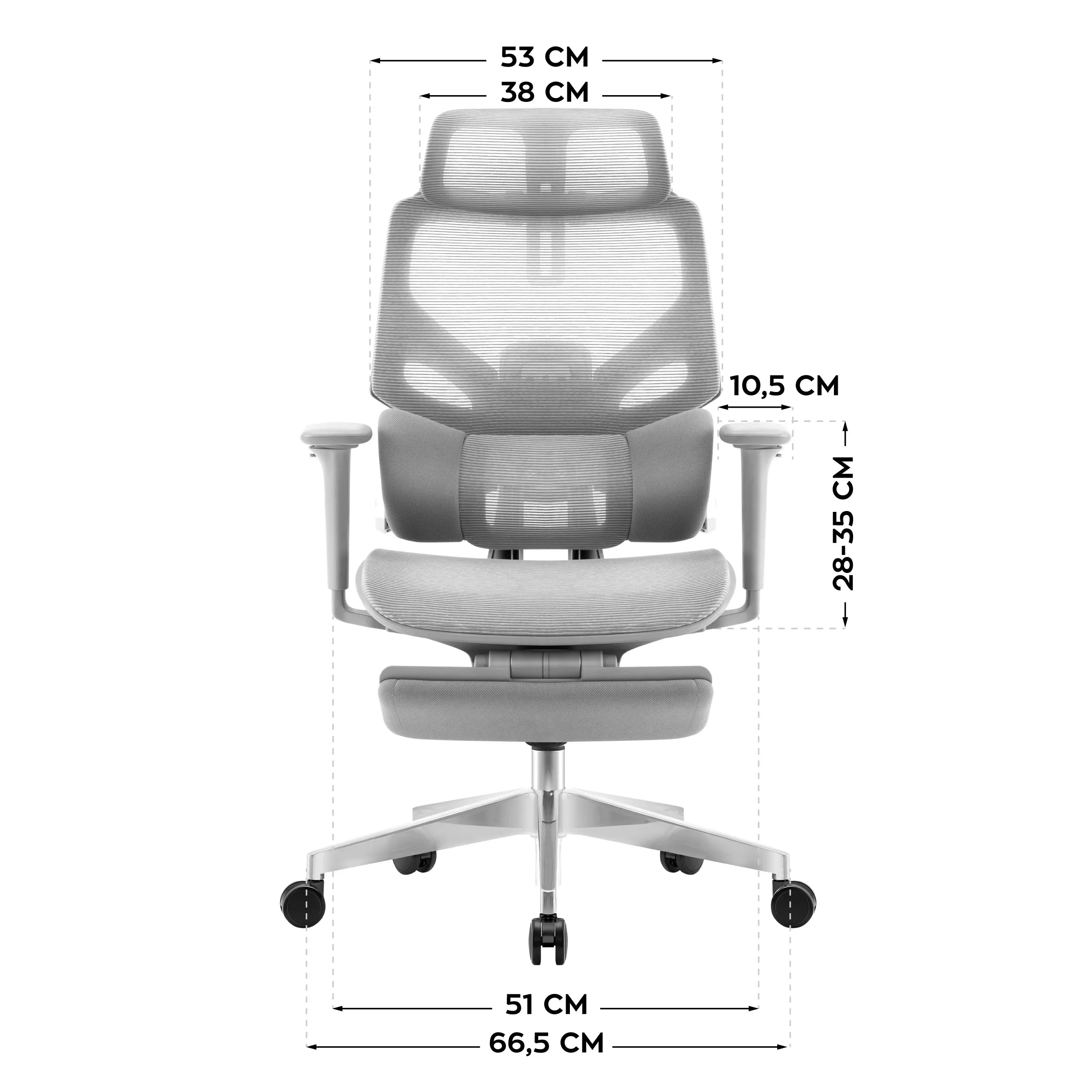 Sillón ergonómico Mark Adler Expert 8.7 Grey Mesh