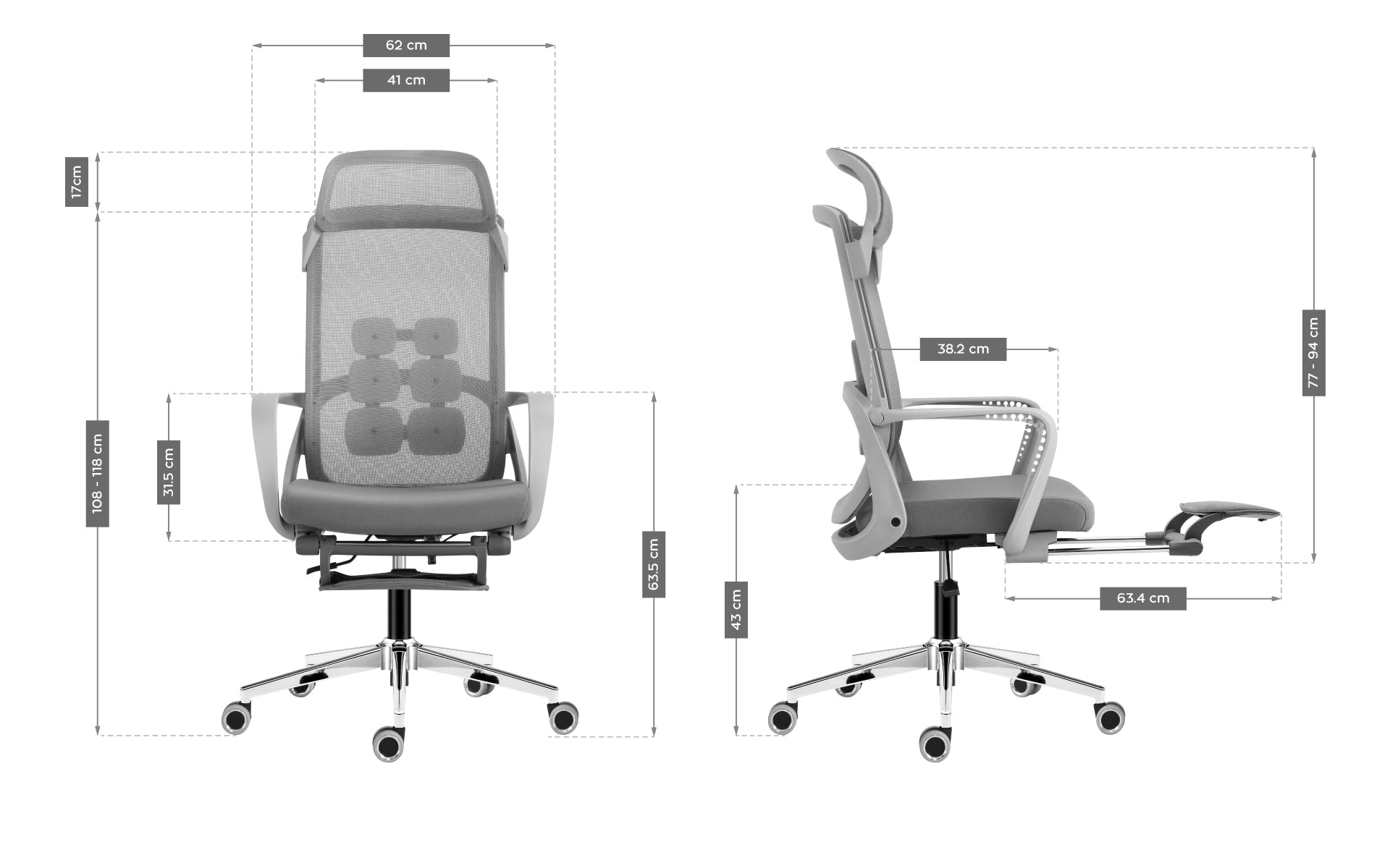 Sillón ergonómico Mark Adler Manager 3.6 Grey