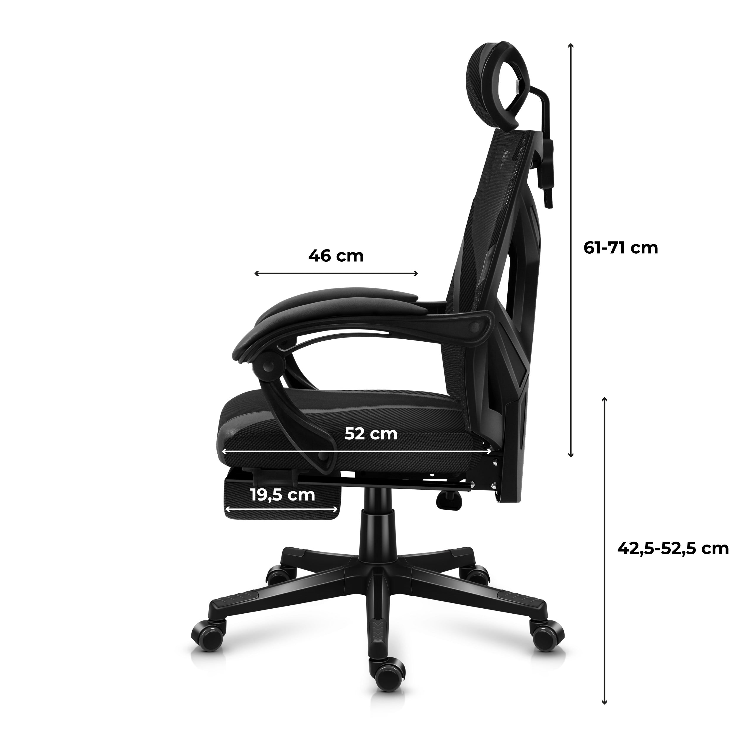 Sillón gaming HUZARO COMBAT 5.0 Negro