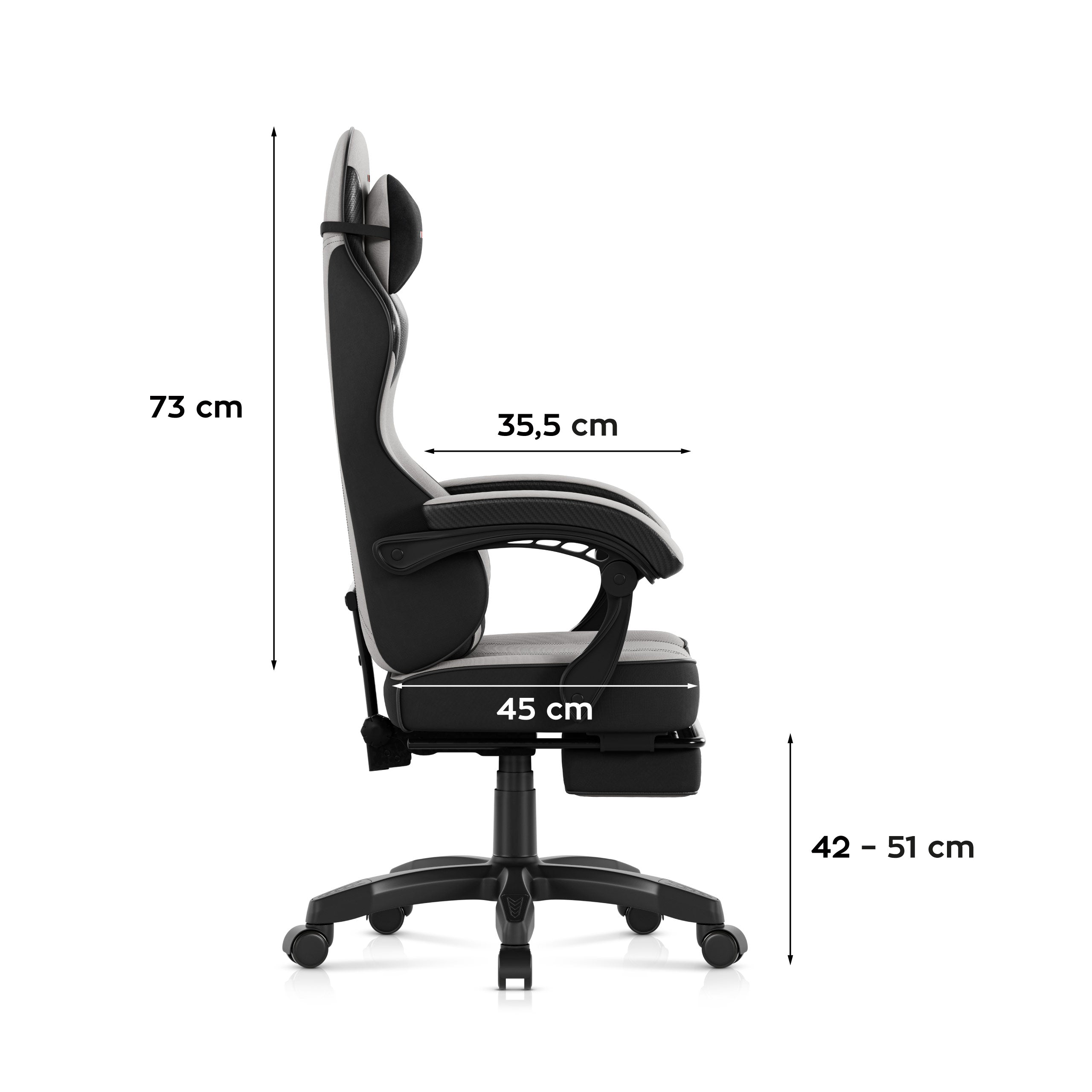 Sillón gaming Huzaro Force 3.7 Grey