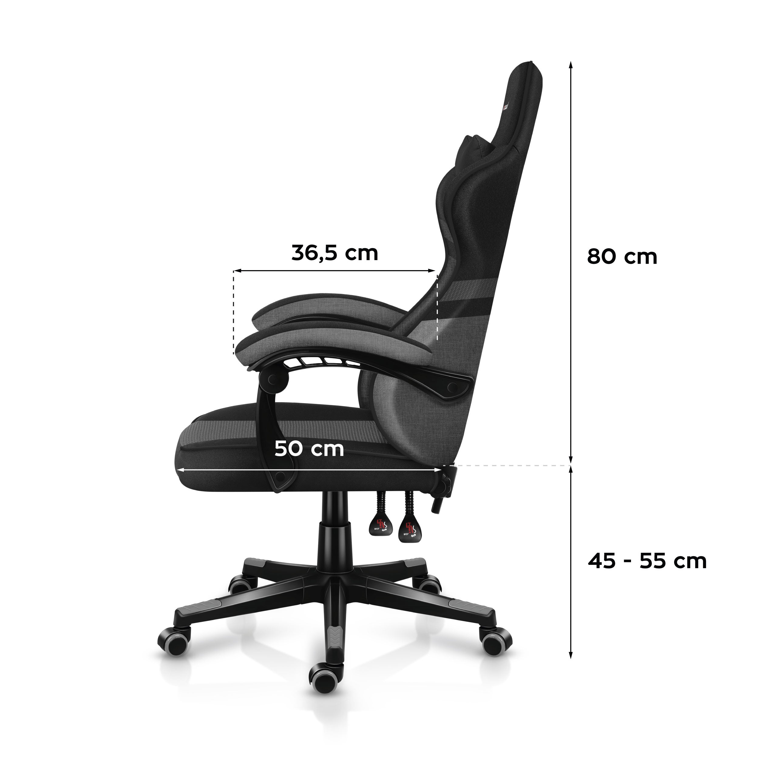 Sillón gaming HUZARO FORCE 4.4 Grey Mesh