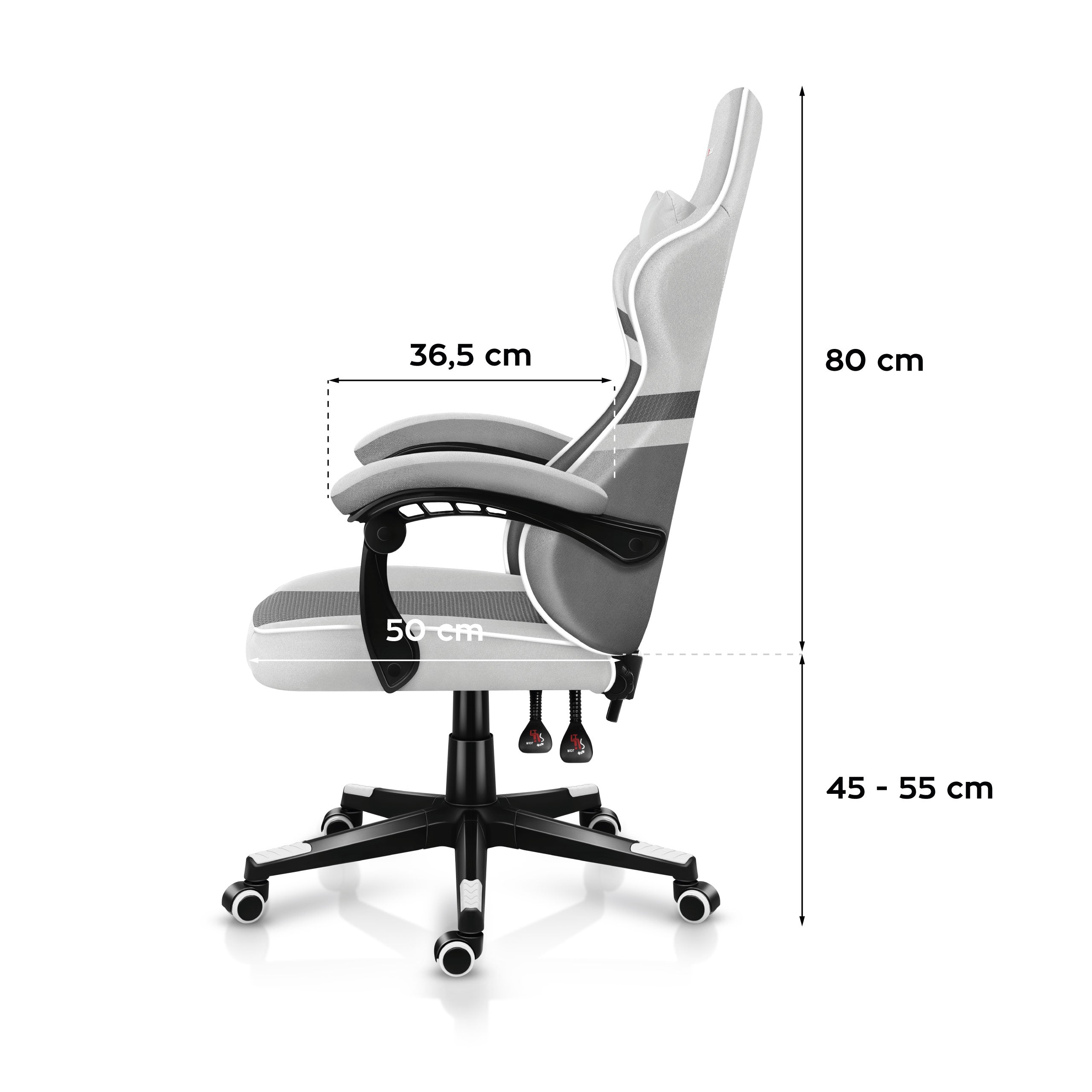 Sillón gaming HUZARO FORCE 4.4 White Mesh