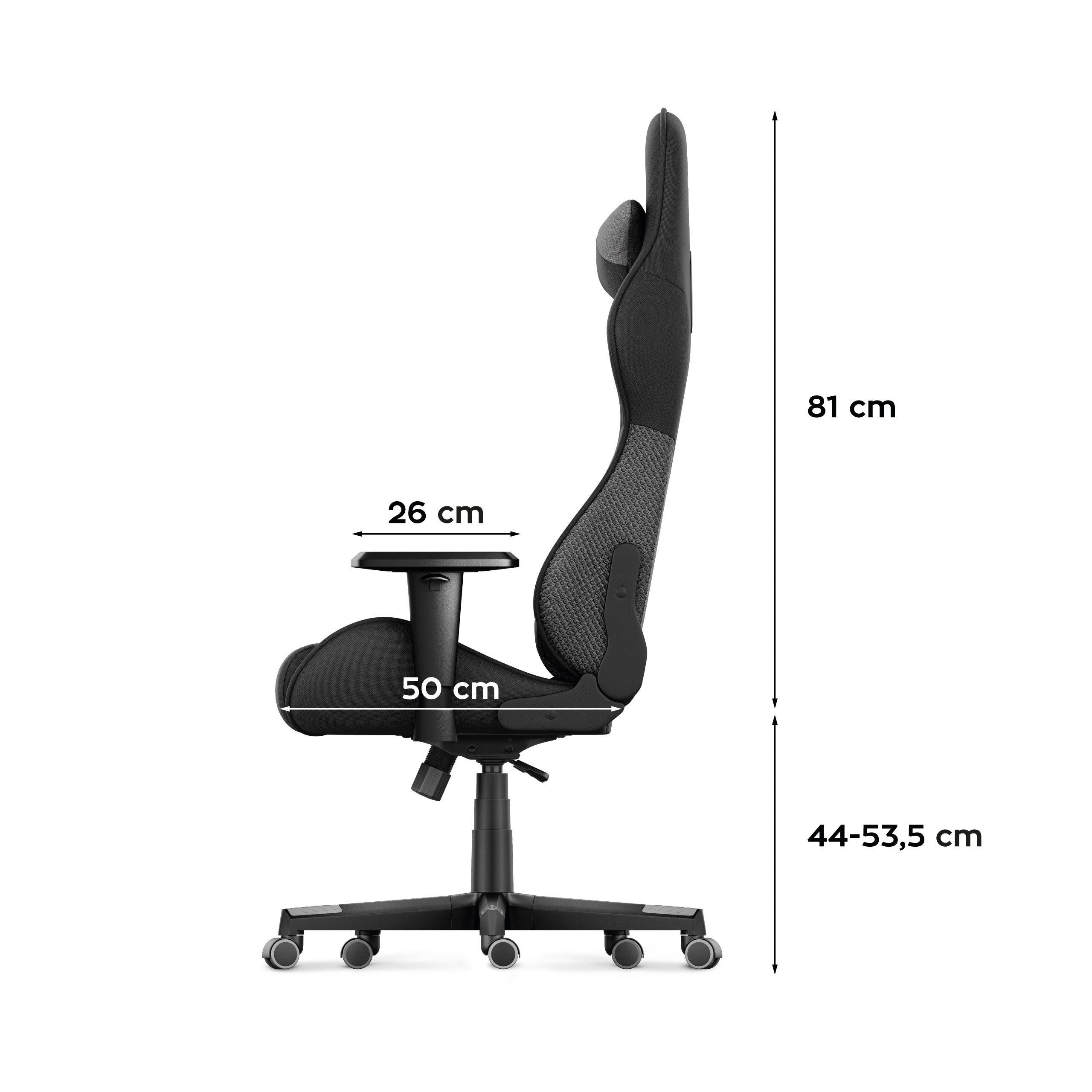 Sillón gaming HUZARO FORCE 6.2  Grey Mesh