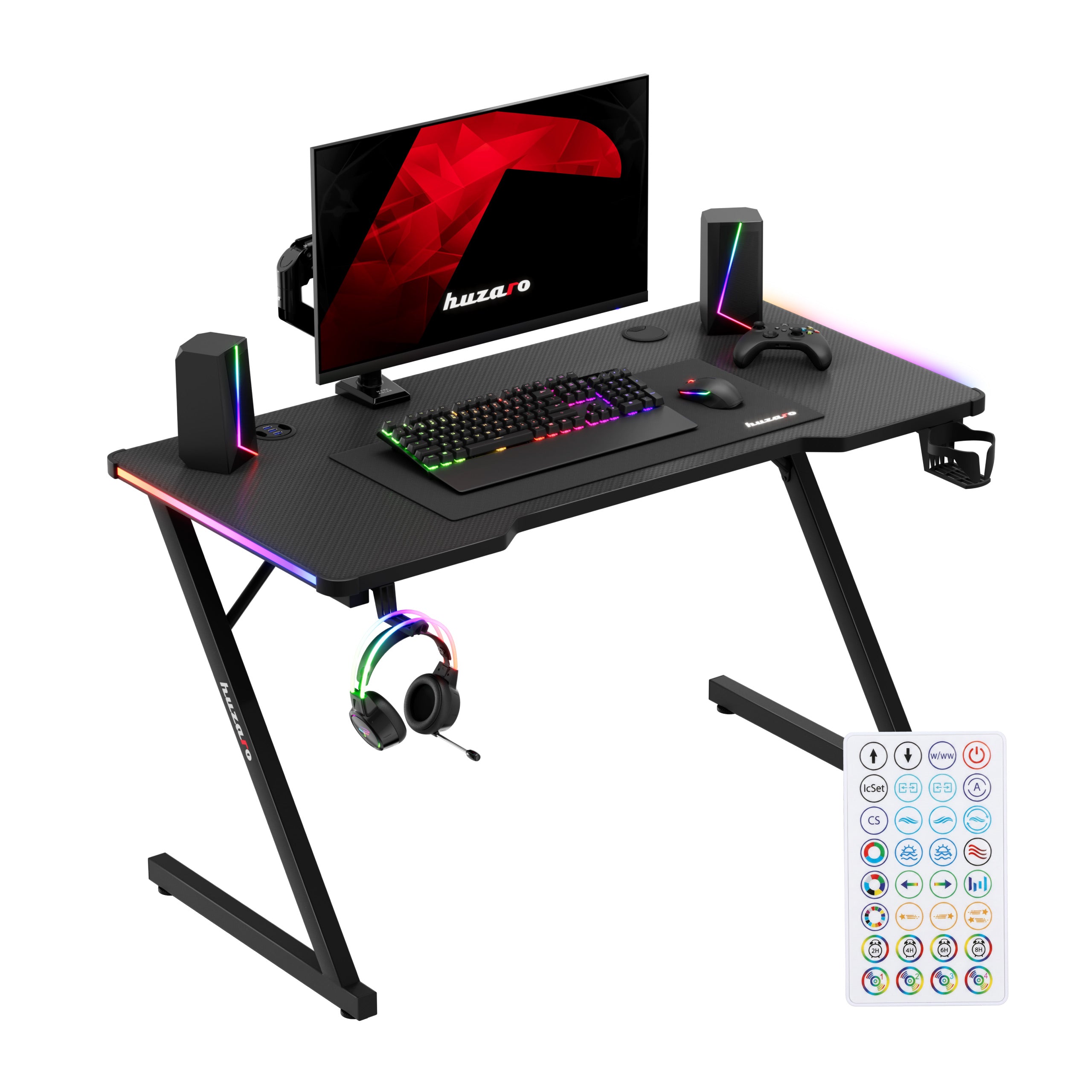 Escritorio para videojuegos Huzaro Hero 2.5 RGB LED de 120 cm