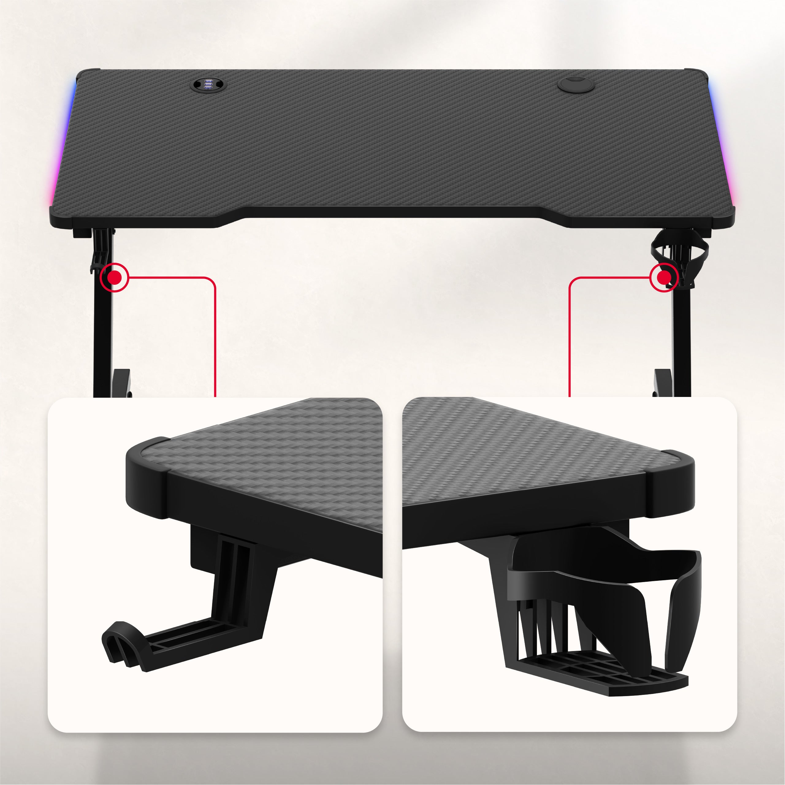 Prácticos soportes para accesorios