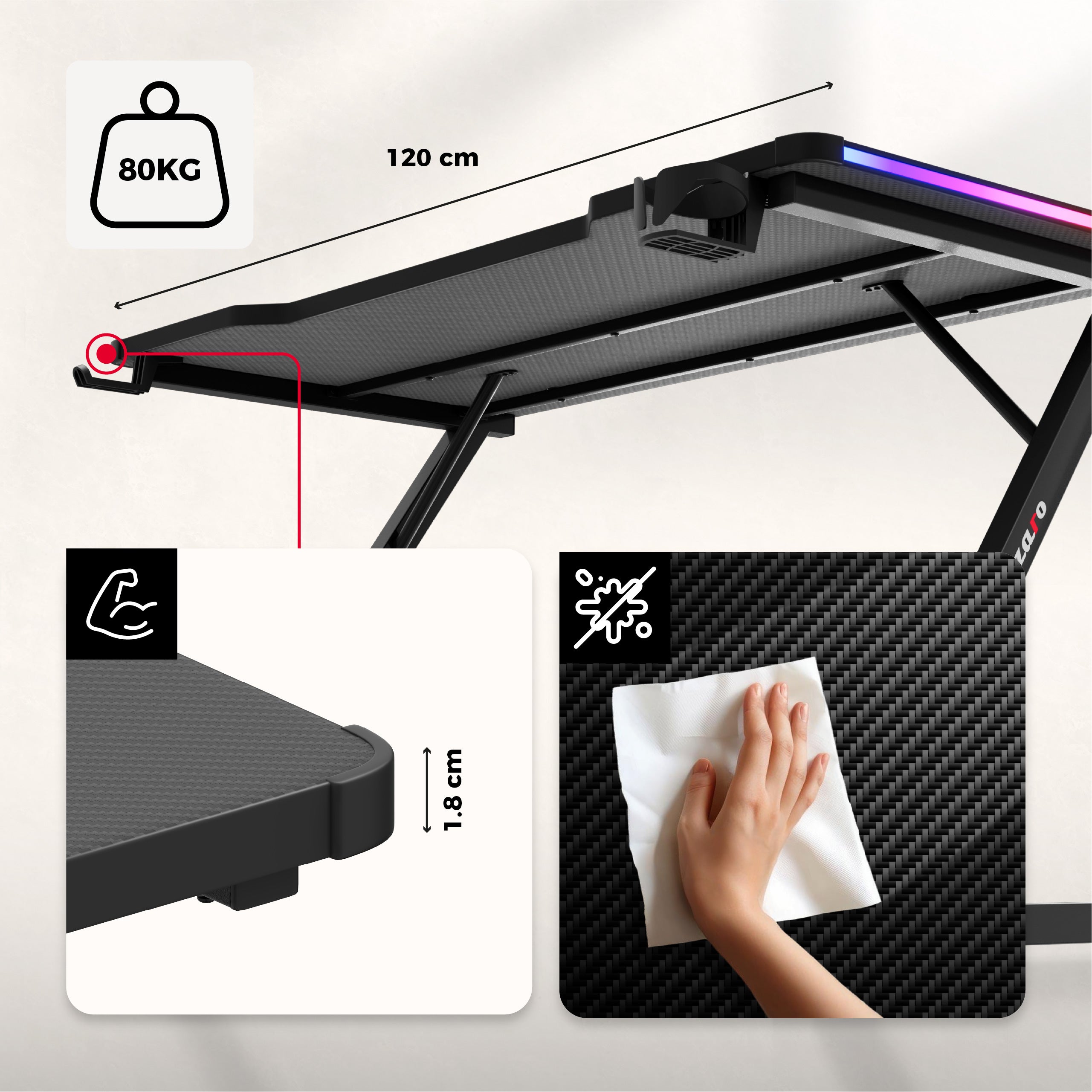Tablero con revestimiento Carbon Flex