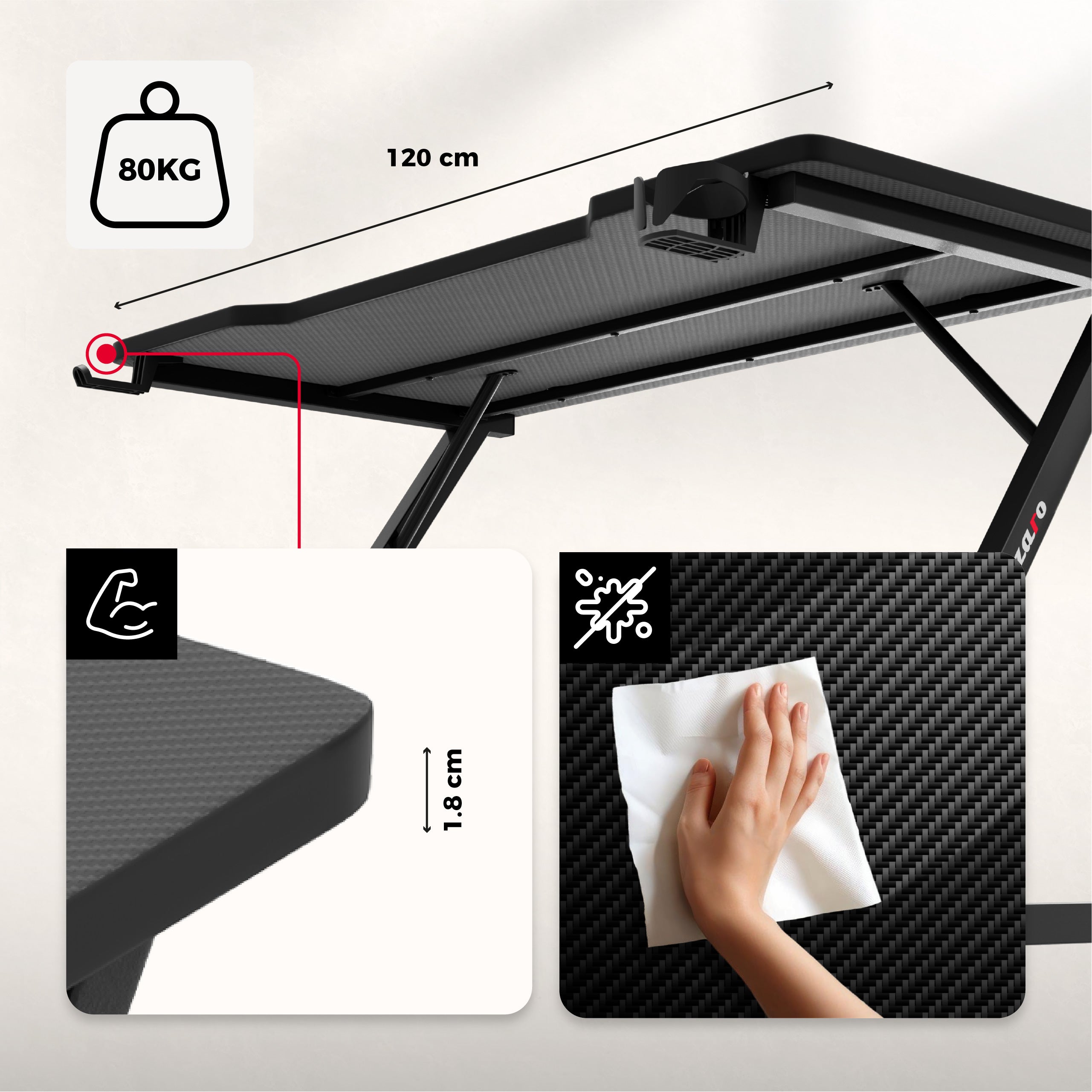 Tablero con revestimiento Carbon Flex