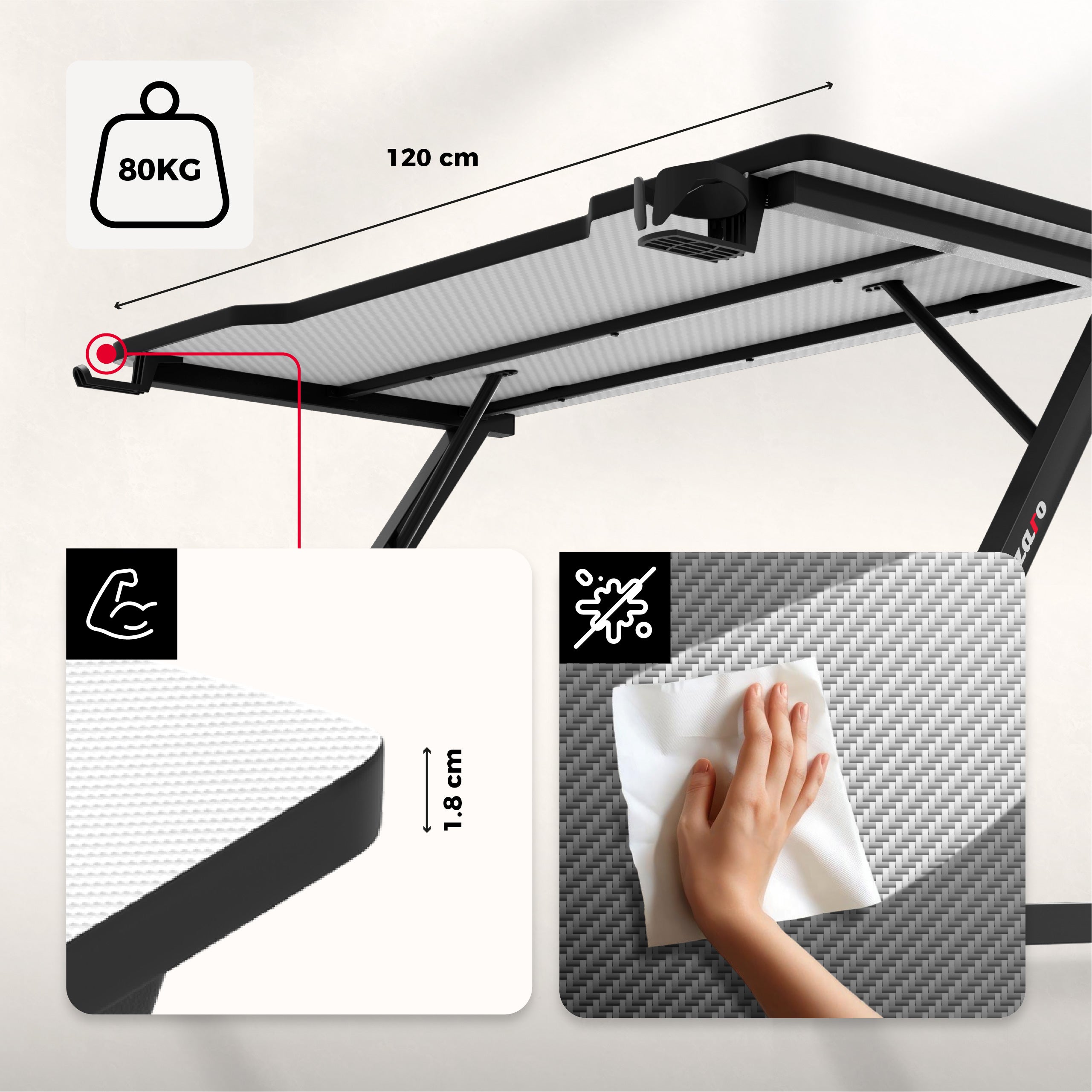 Tablero con revestimiento Carbon Flex