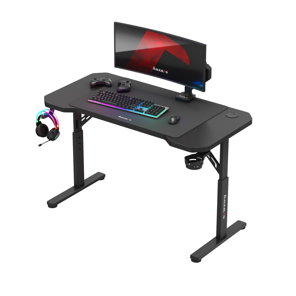 Escritorio para videojuegos Huzaro Hero 2.6 Black de 120 cm