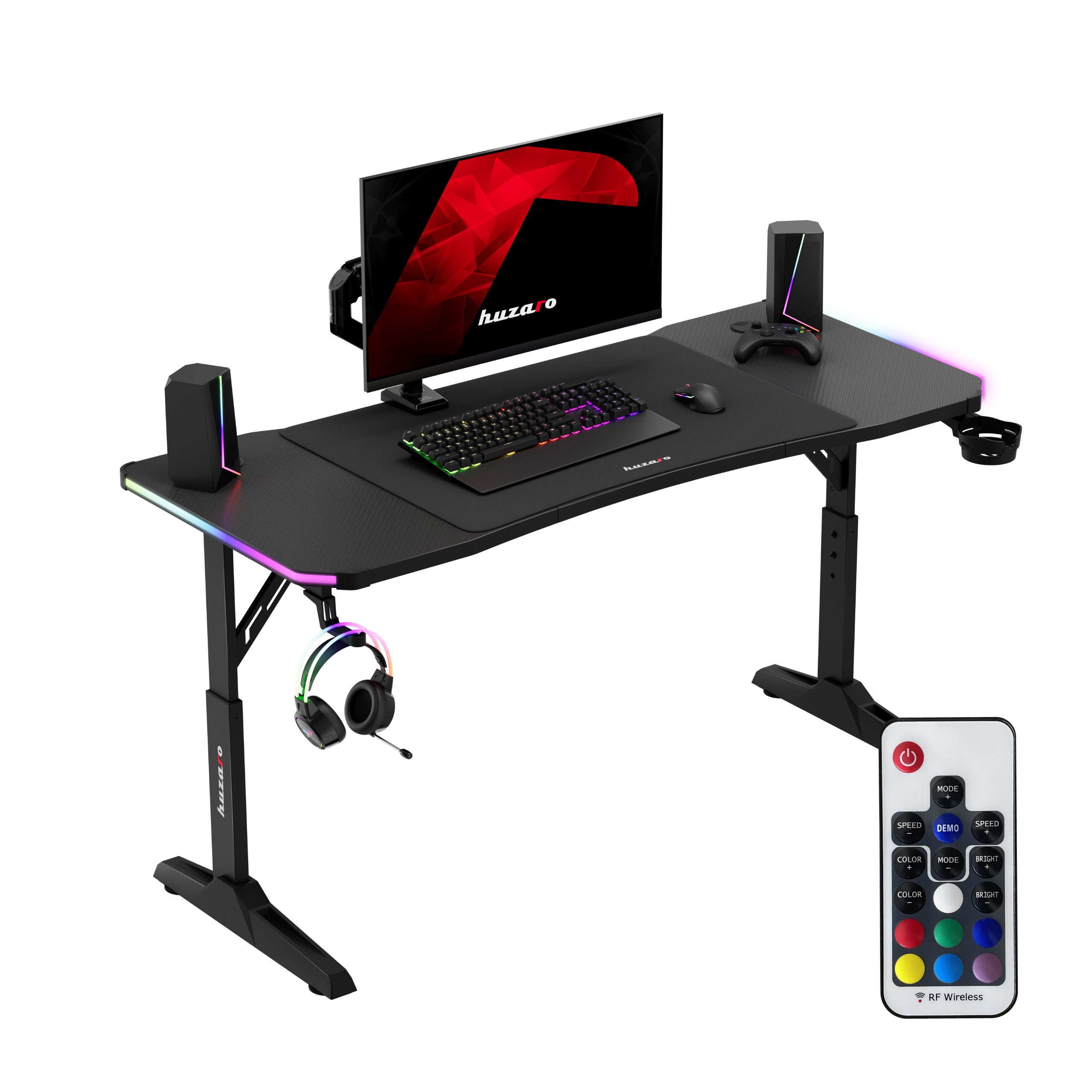 Escritorio para videojuegos Huzaro Hero 3.6 RGB LED Negro 140 cm