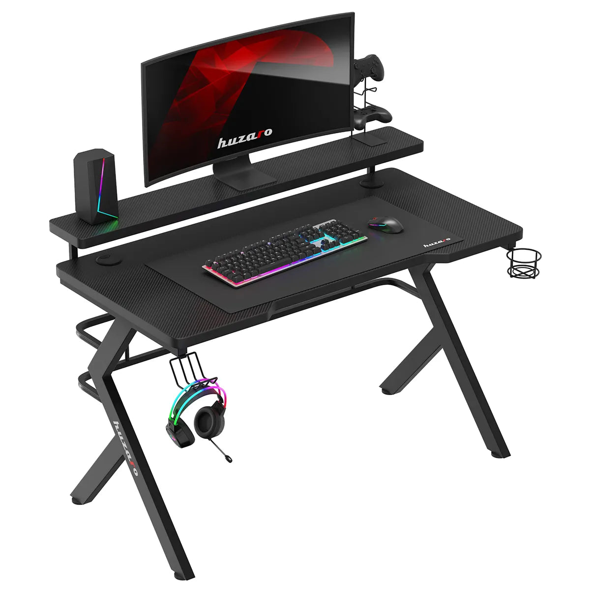 Escritorio para videojuegos Huzaro Hero 5.0 Negro 120 cm