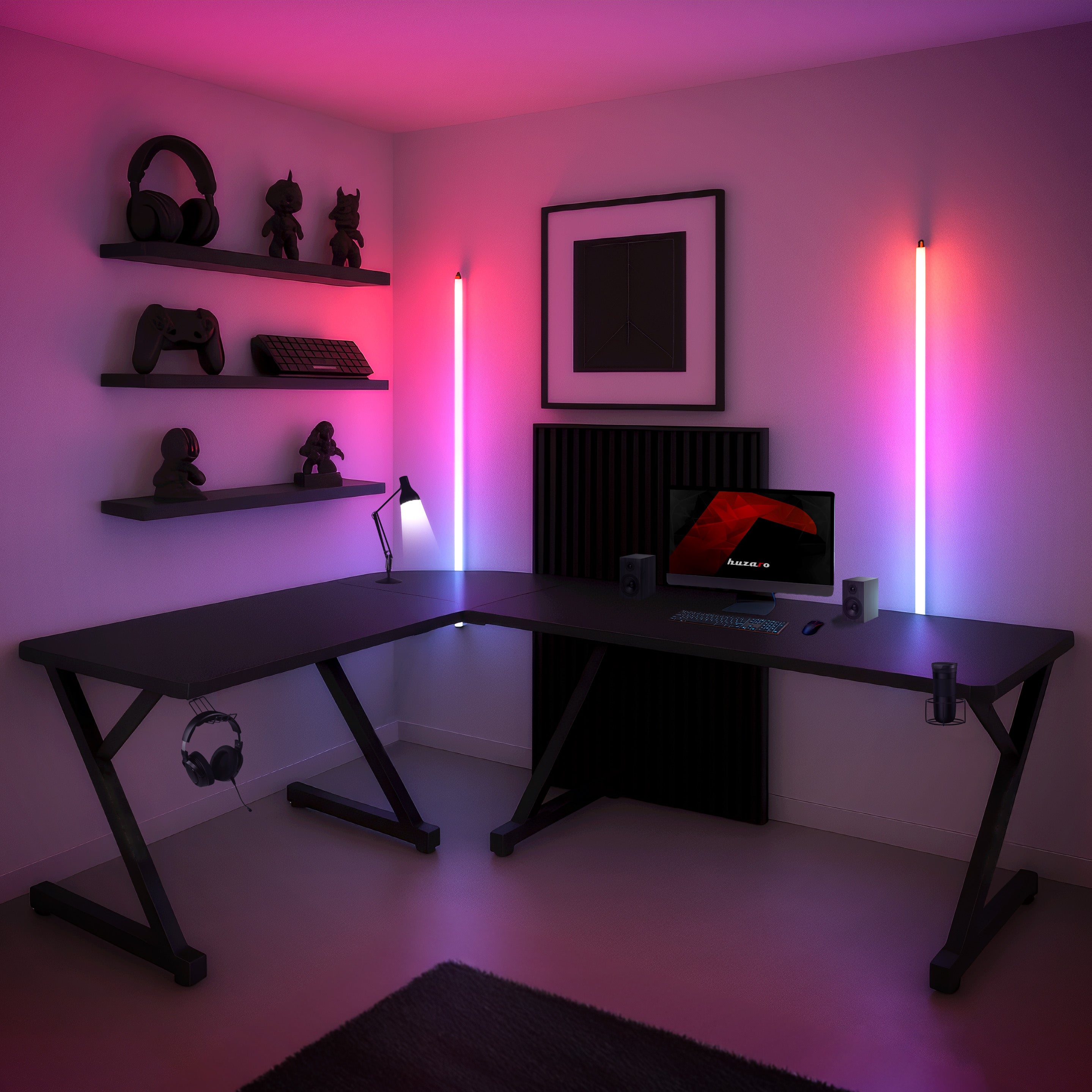 Escritorio para videojuegos Huzaro Hero 7.0 de 154 cm