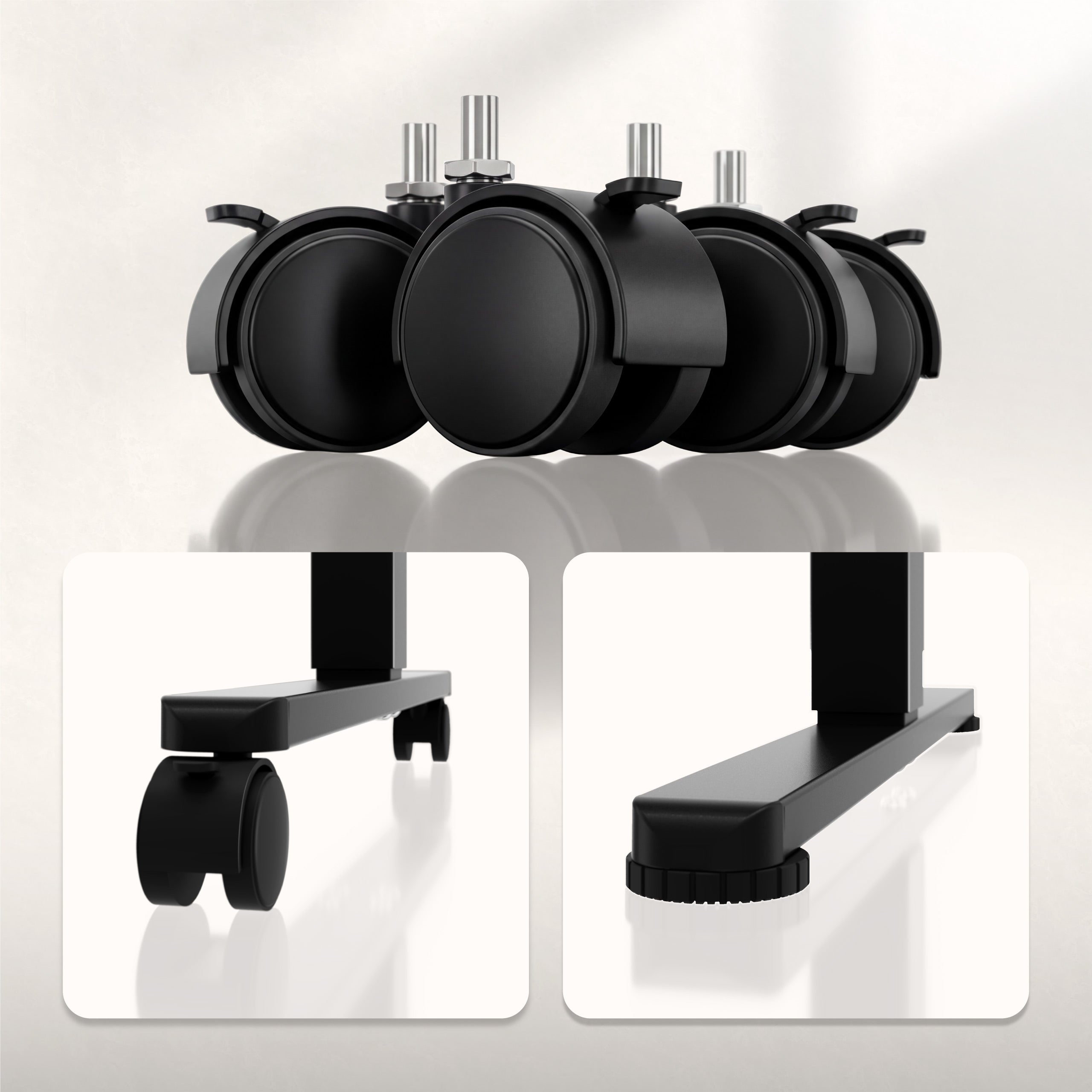 Escritorio eléctrico regulable con ruedas Huzaro Hero 7.8 Black