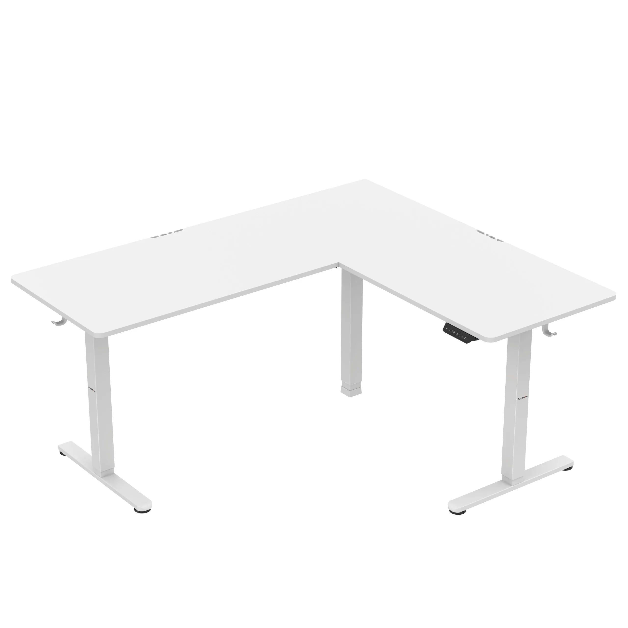 Escritorio esquinero eléctrico Huzaro Hero 9.5 White de 160 cm