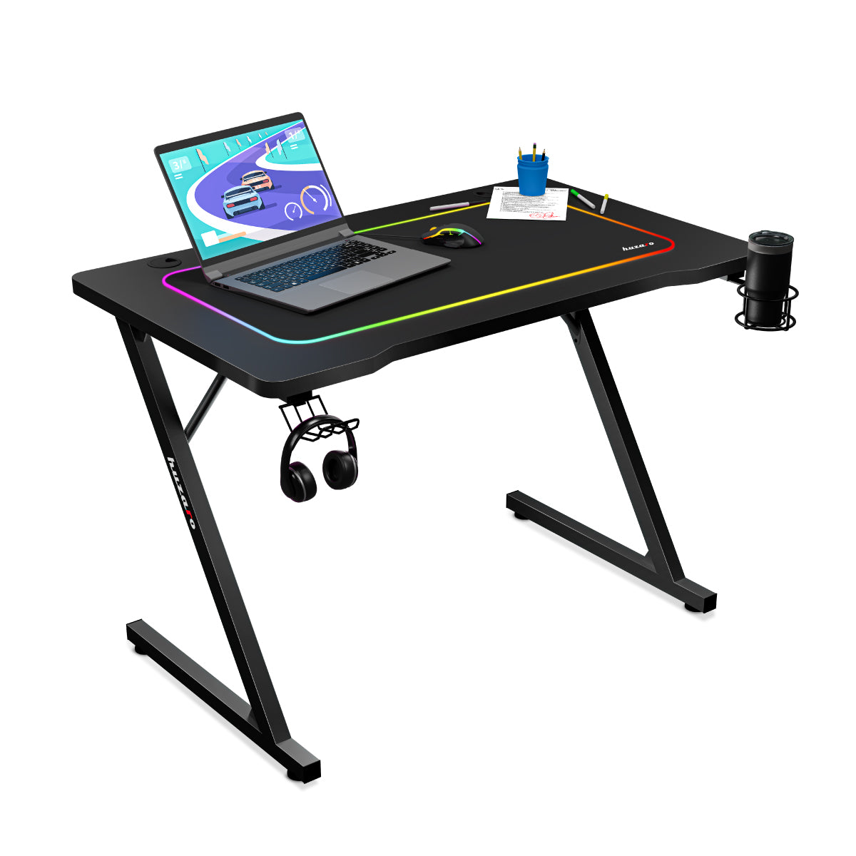 Escritorio para videojuegos Huzaro Hero 1.8 Black de 100 cm