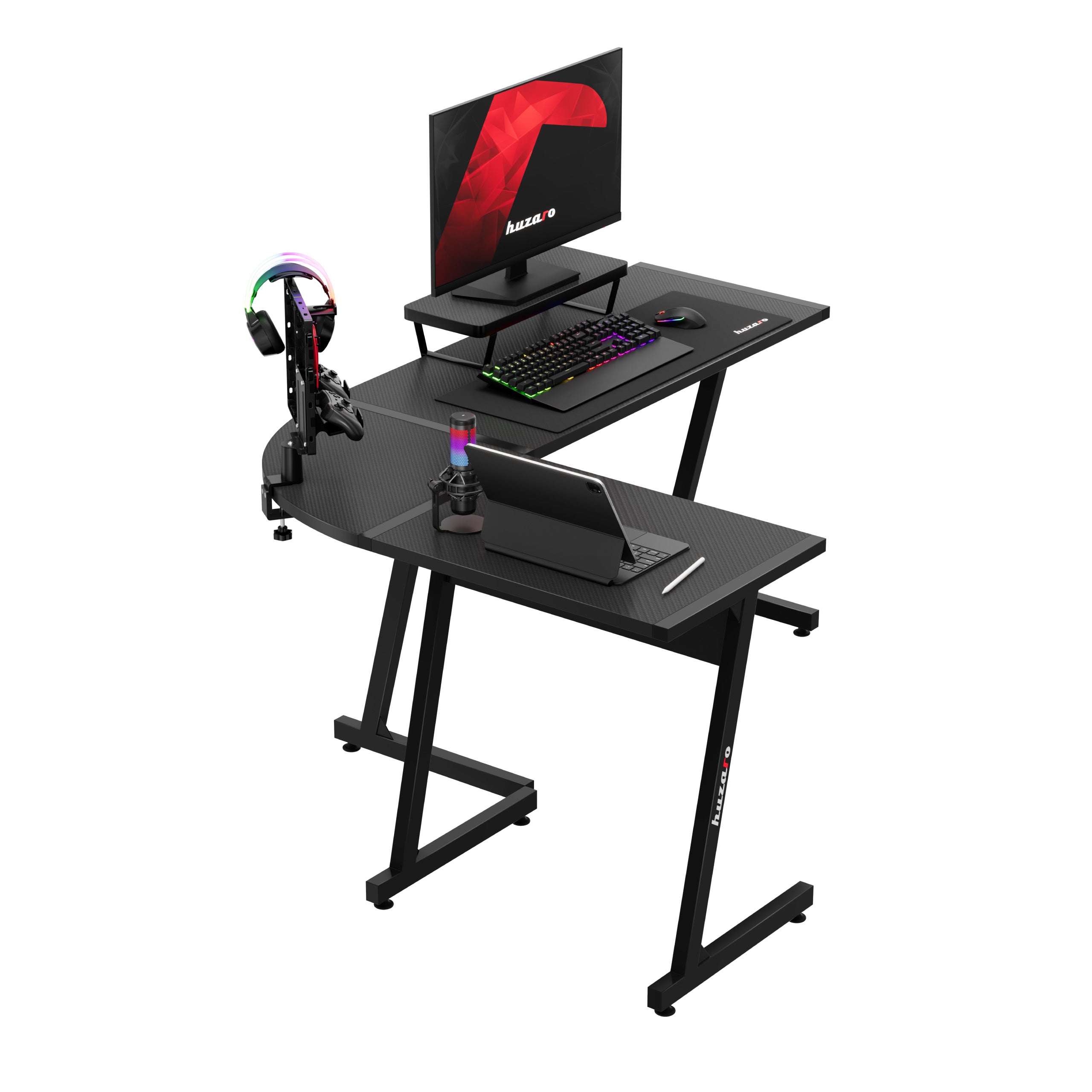 Escritorio para videojuegos Huzaro Hero 6.0 Negro 147 cm