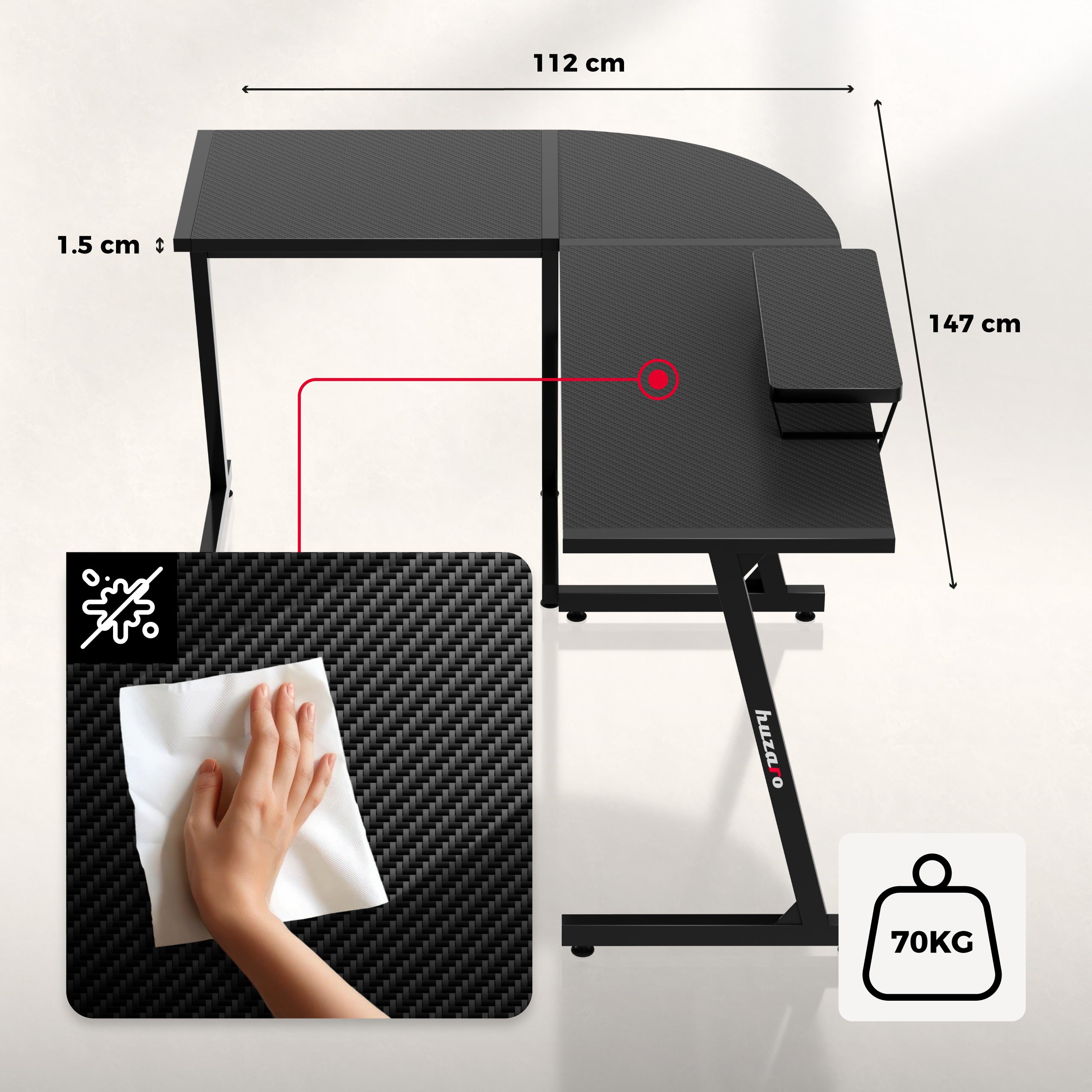 Tablero con revestimiento Carbon Flex