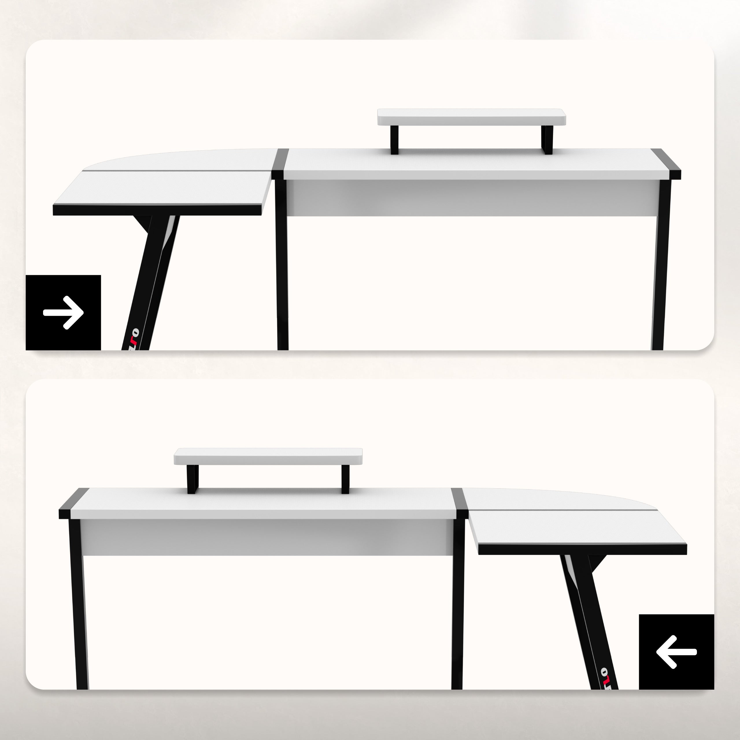 Escritorio para videojuegos Huzaro Hero 6.0 Blanco 147 cm