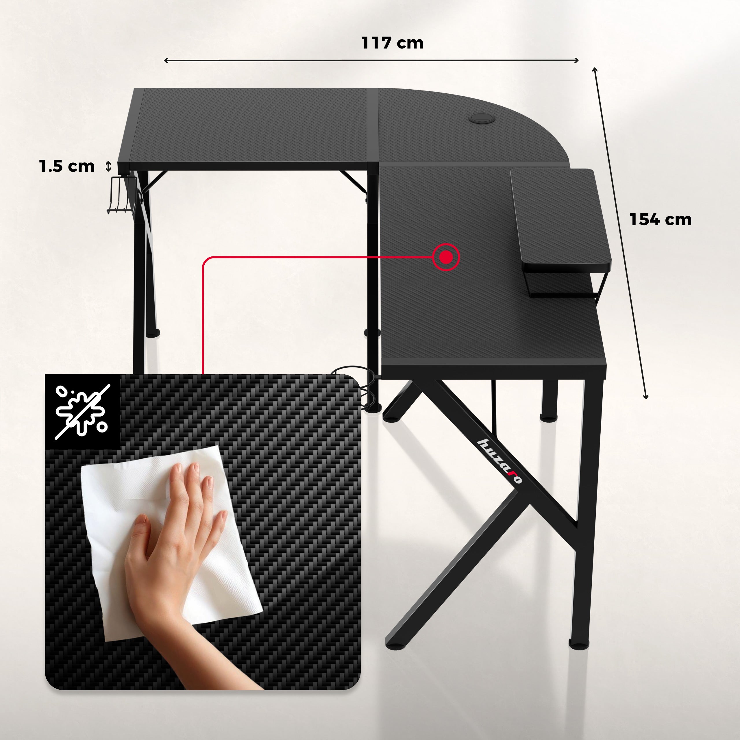 Tablero con revestimiento Carbon Flex