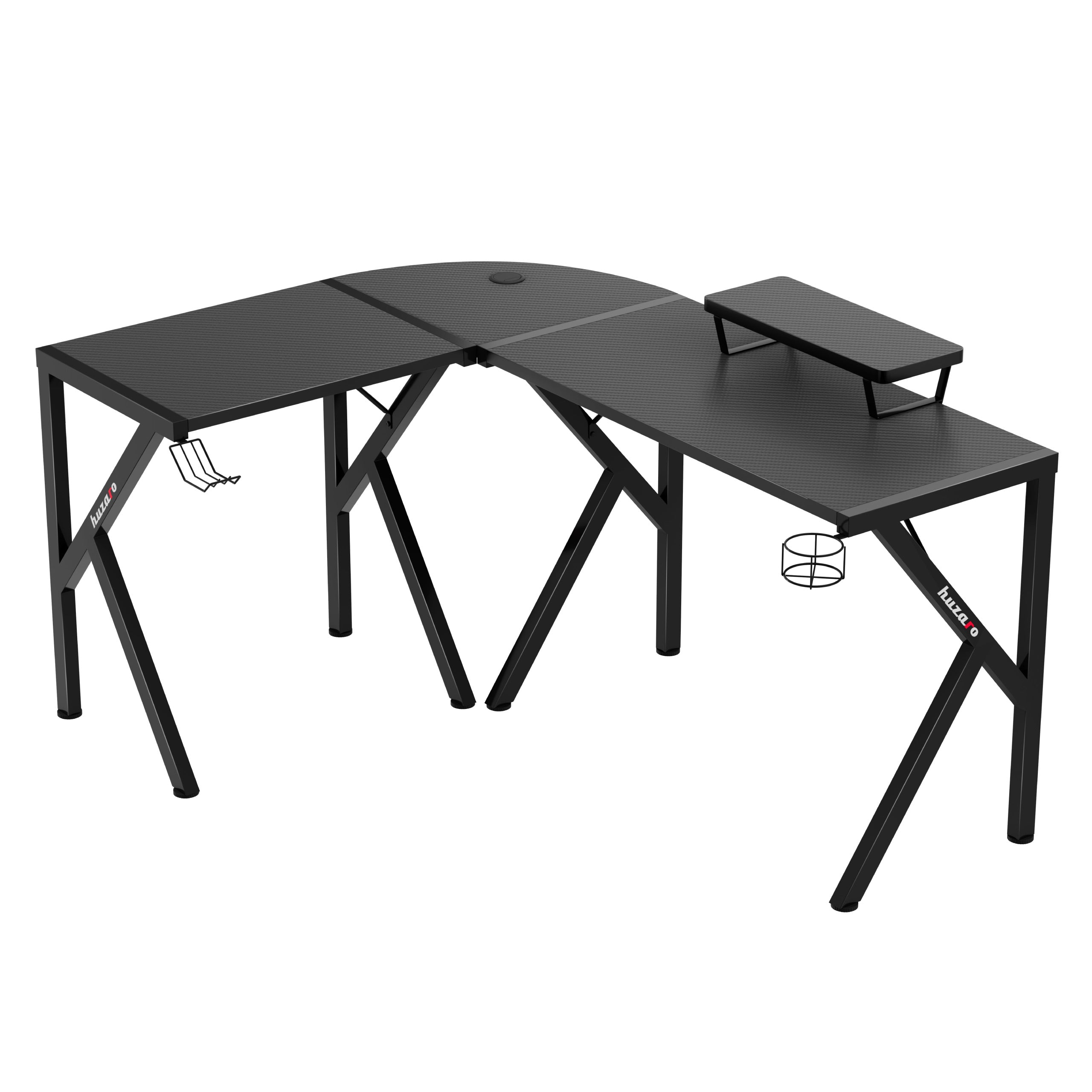 Escritorio para videojuegos Huzaro Hero 6.3 Black, 154 cm