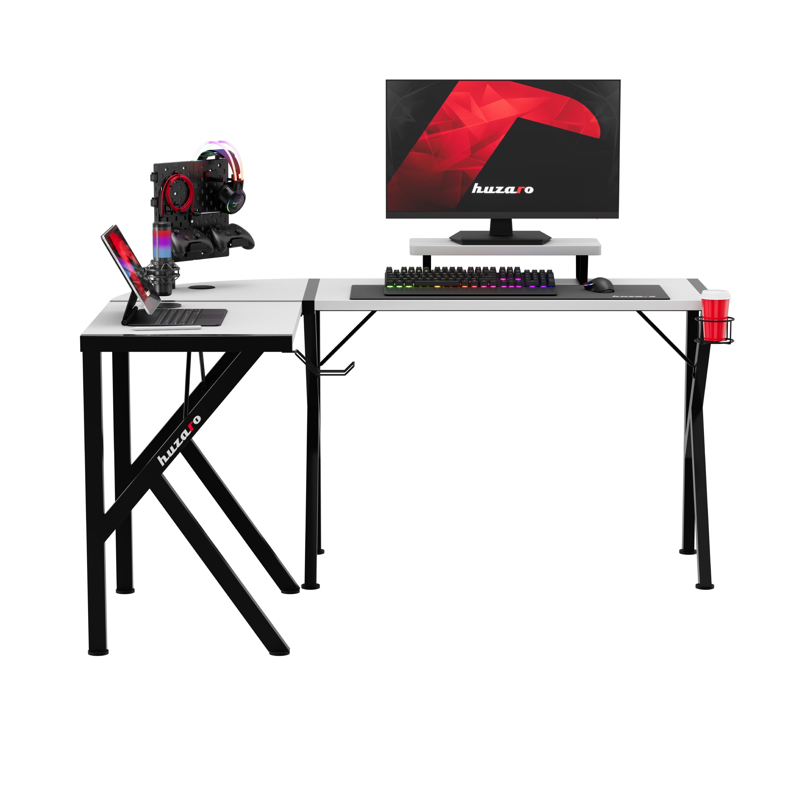 Escritorio para videojuegos Huzaro Hero 6.3 Blanco 154 cm