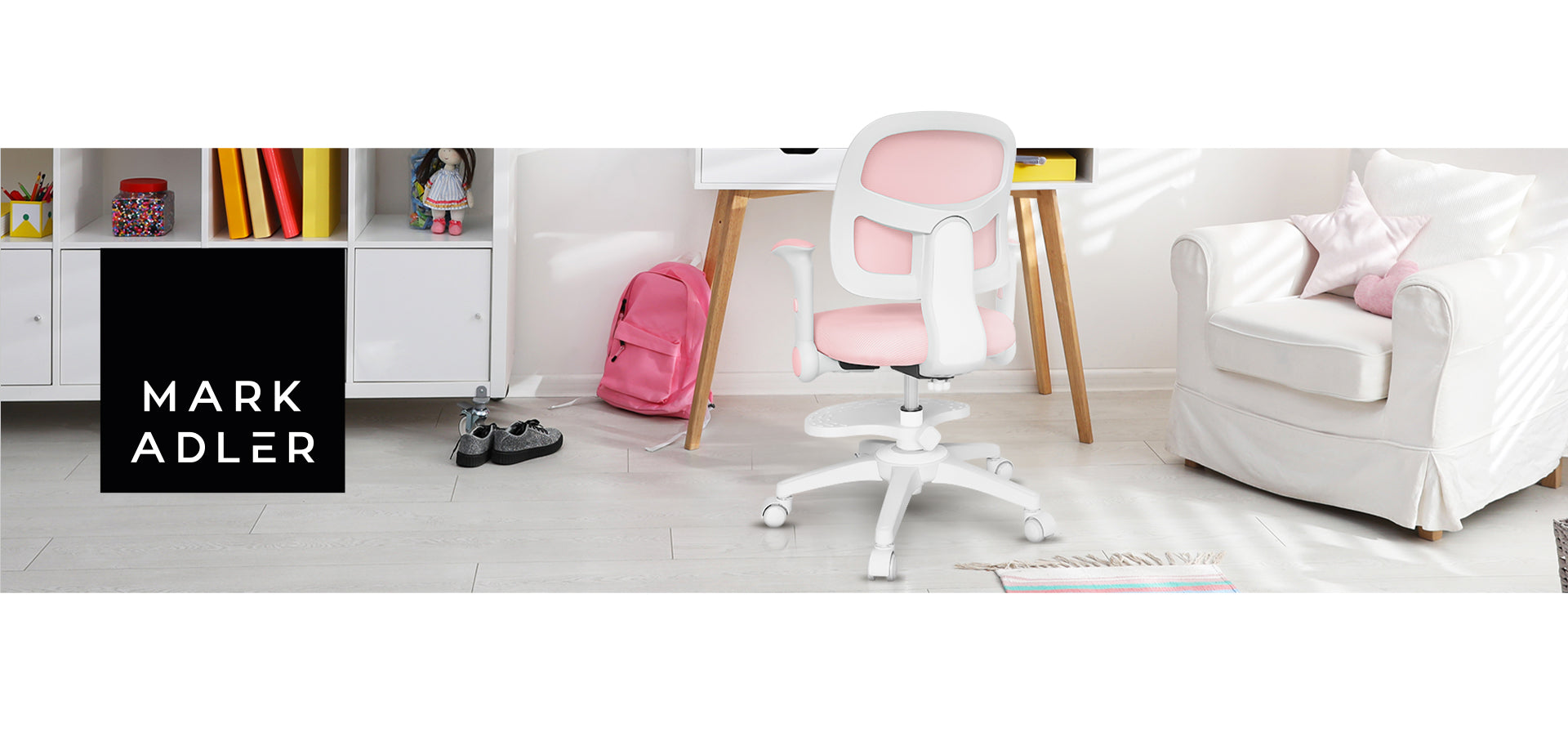 Sillón giratorio Mark Adler JUNIOR 5.0 Rosa