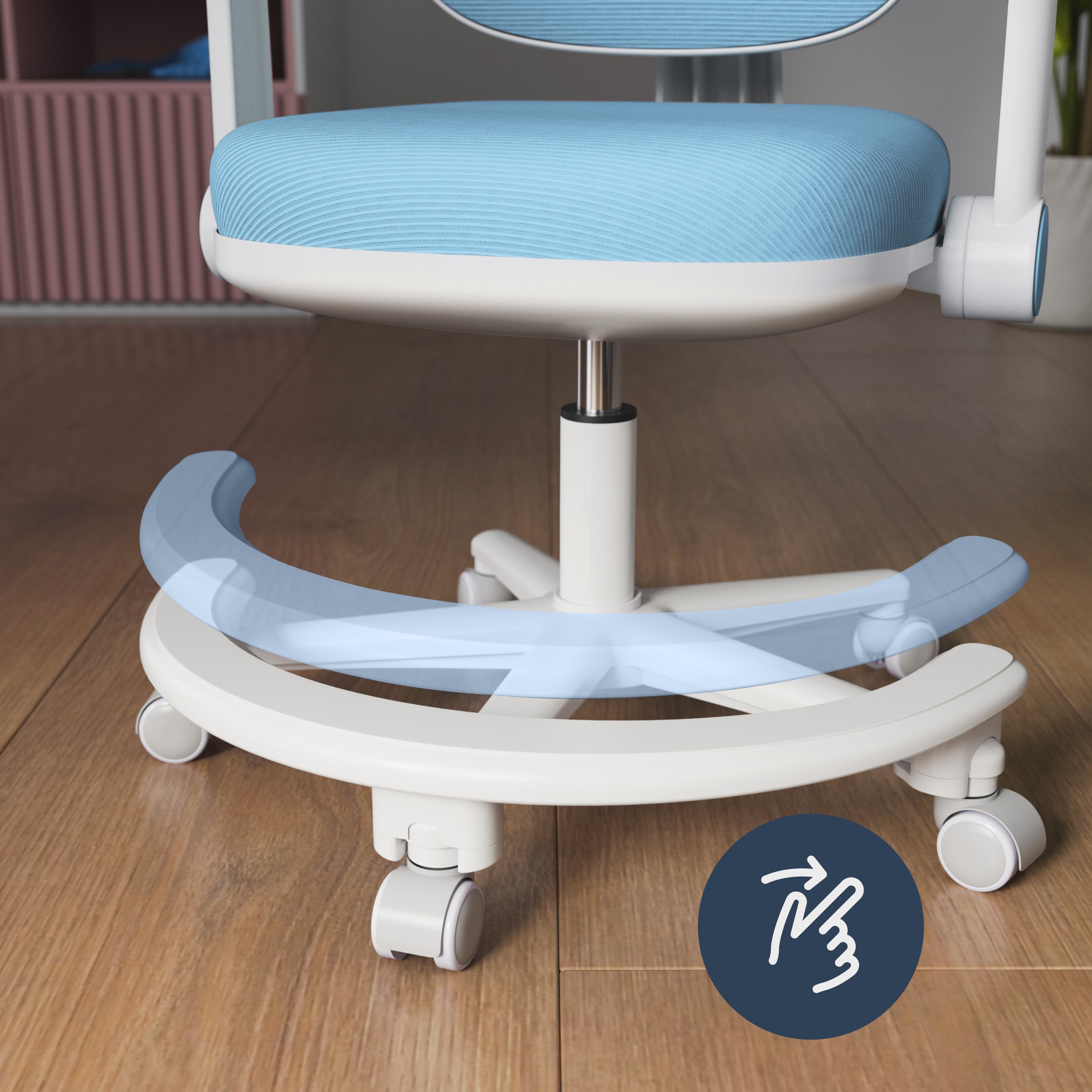 Silla ergonómica de escritorio para niños Mark Adler Junior 3.6 Blue