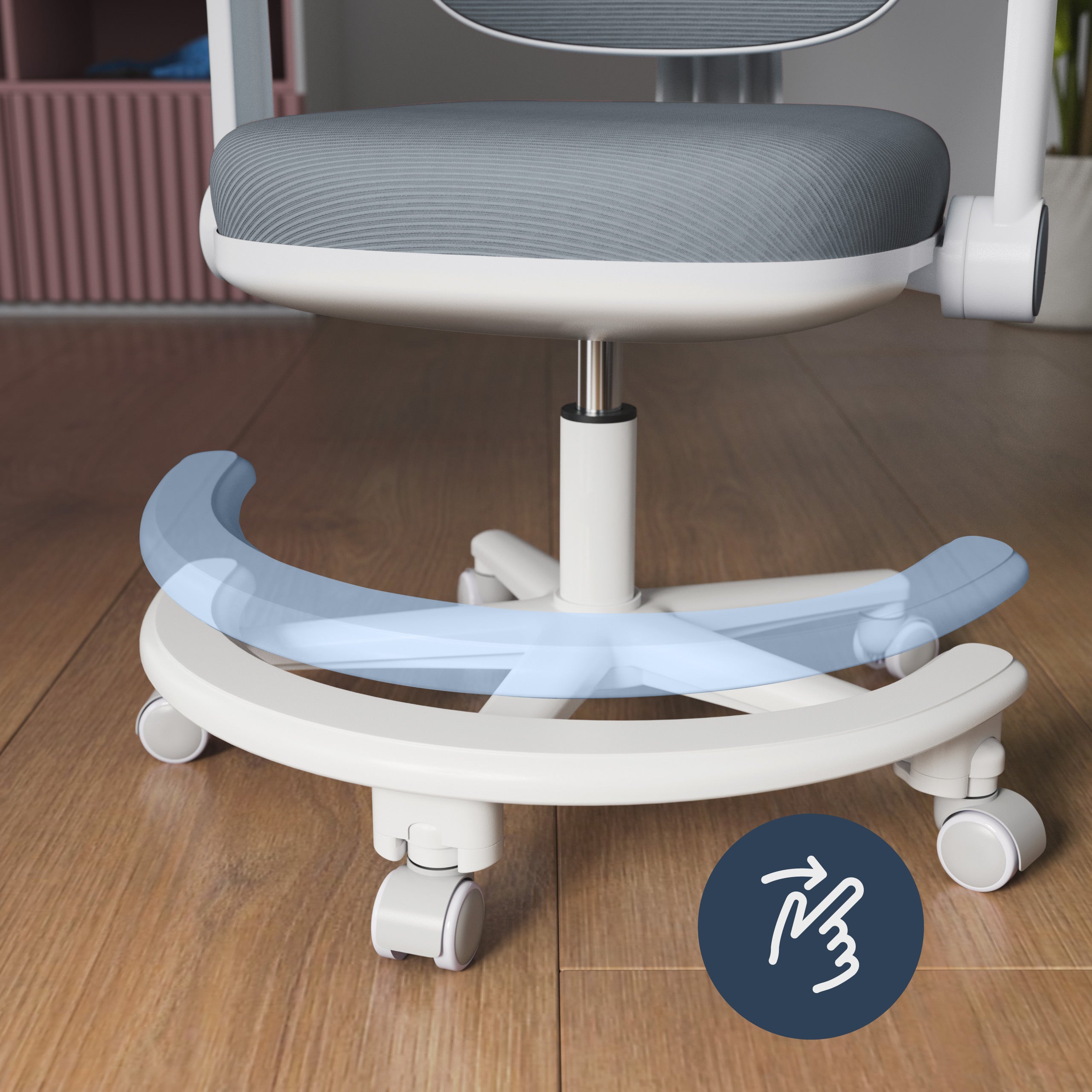 Silla ergonómica de escritorio para niños Mark Adler Junior 3.6 Grey