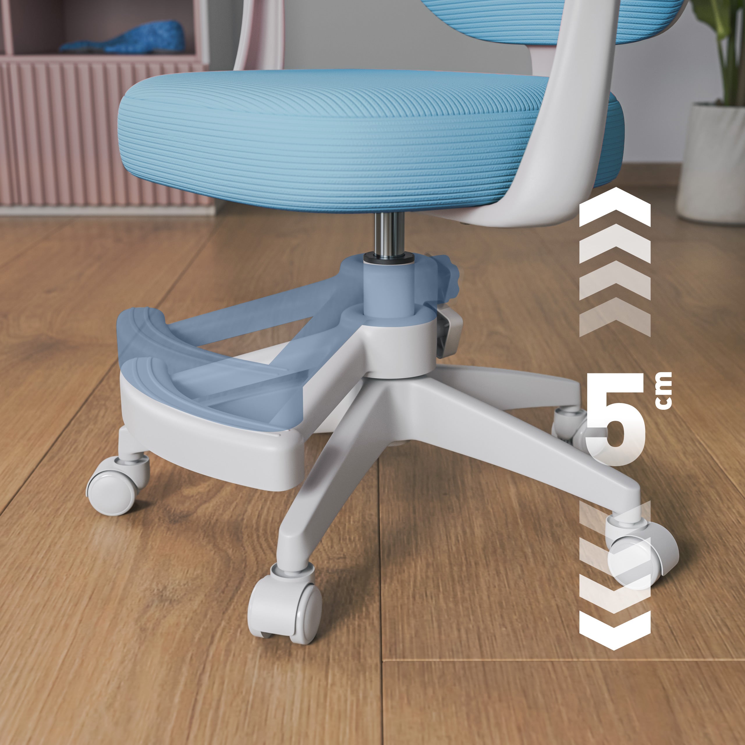 Sillón giratorio para niños Mark Adler Junior 3.1 Blue
