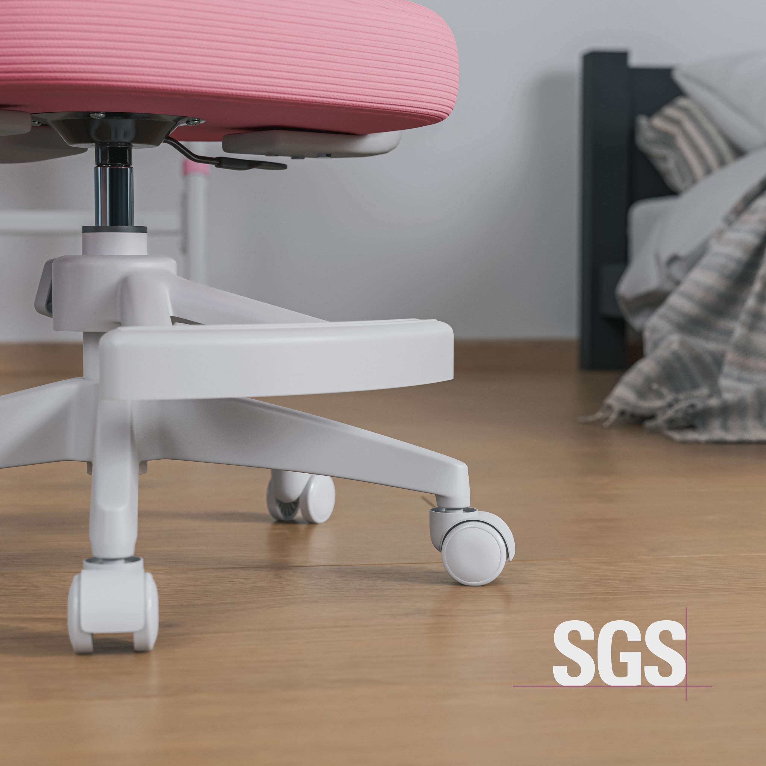 Sillón giratorio para niños Mark Adler Junior 3.1 Rosa