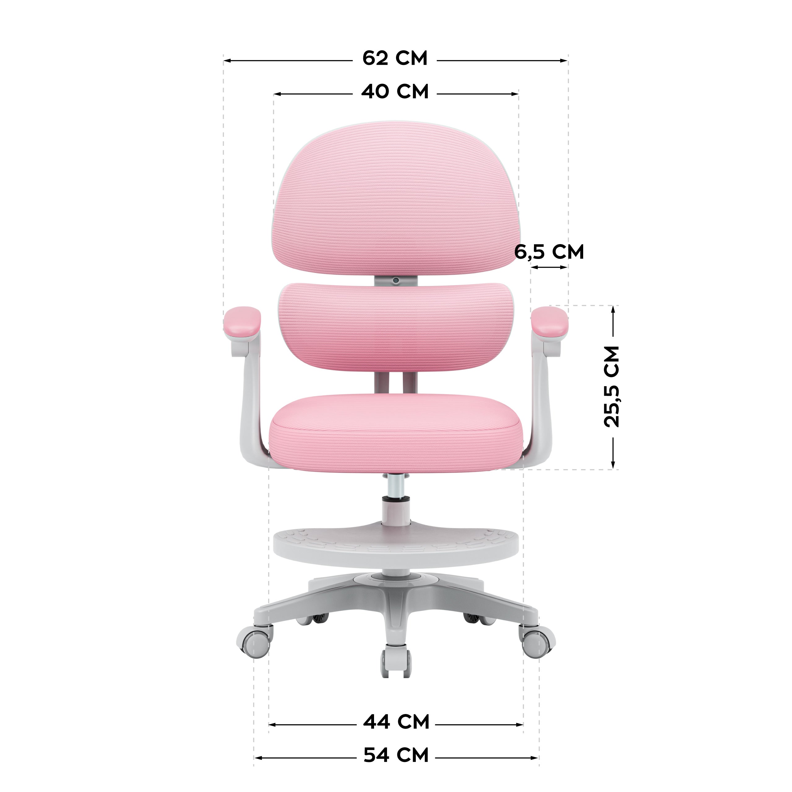 Sillón ergonómico para niños Mark Adler Junior 4.4 Rosa