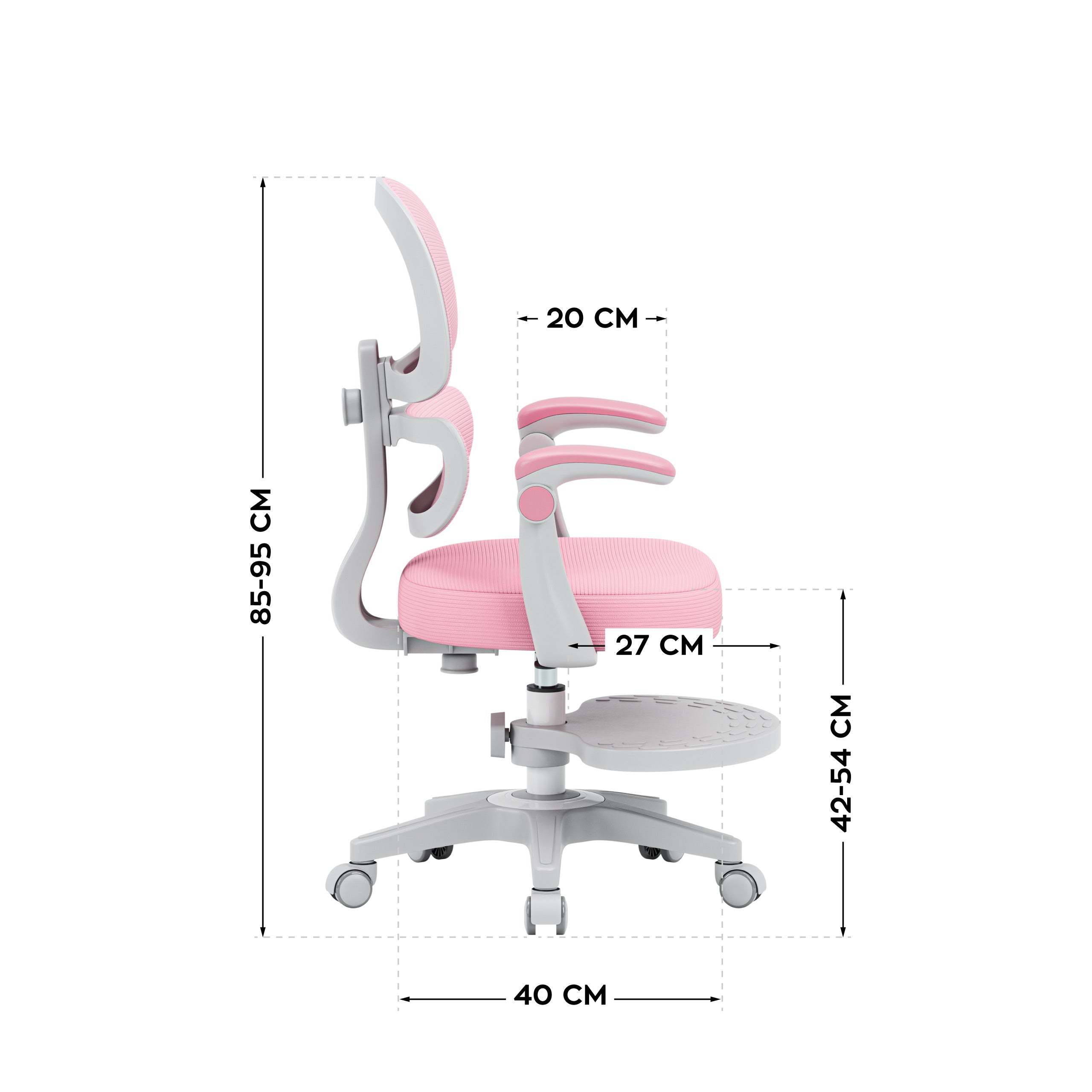 Sillón ergonómico para niños Mark Adler Junior 4.4 Rosa