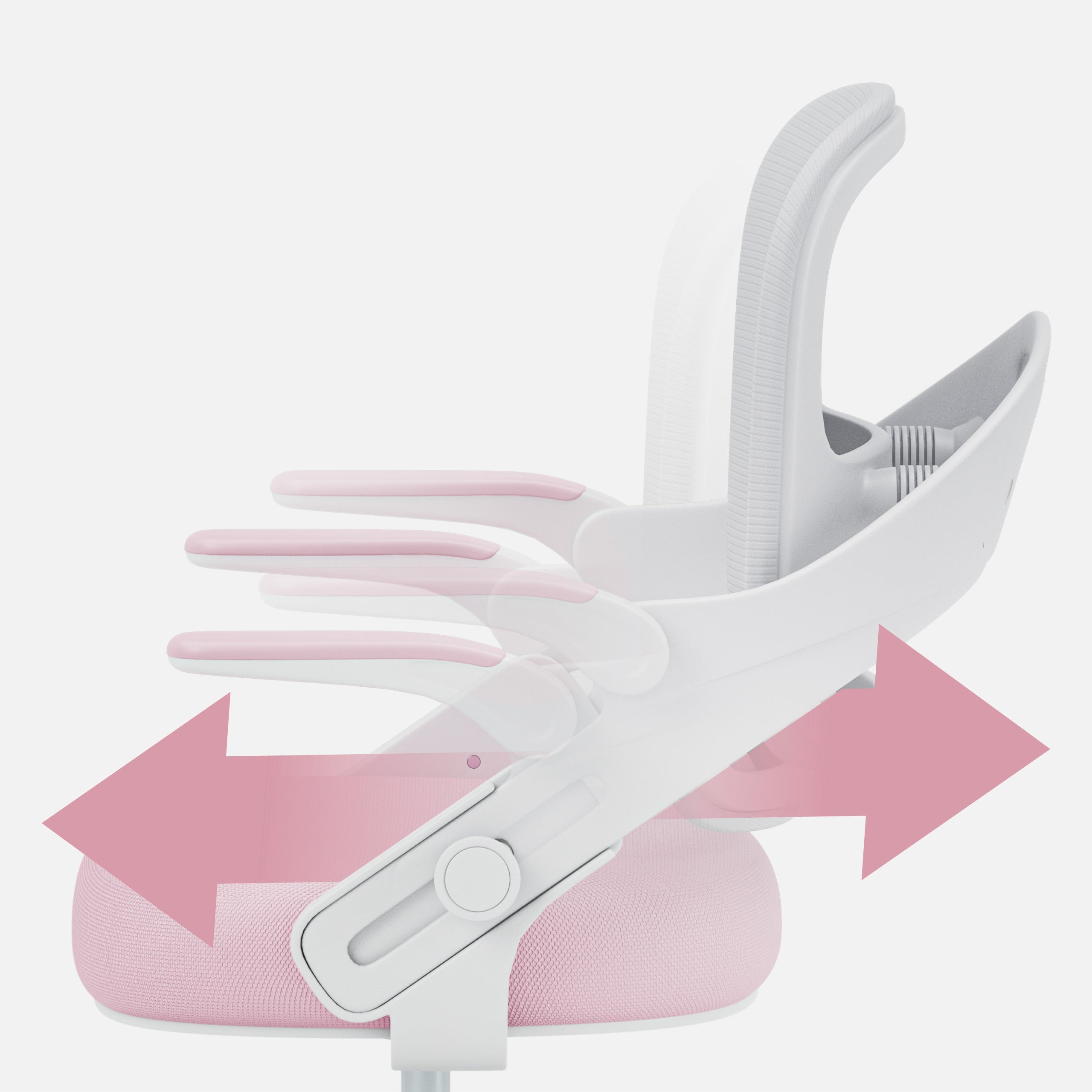 Silla de escritorio para niños Mark Adler Junior 4.3 rosa-gris