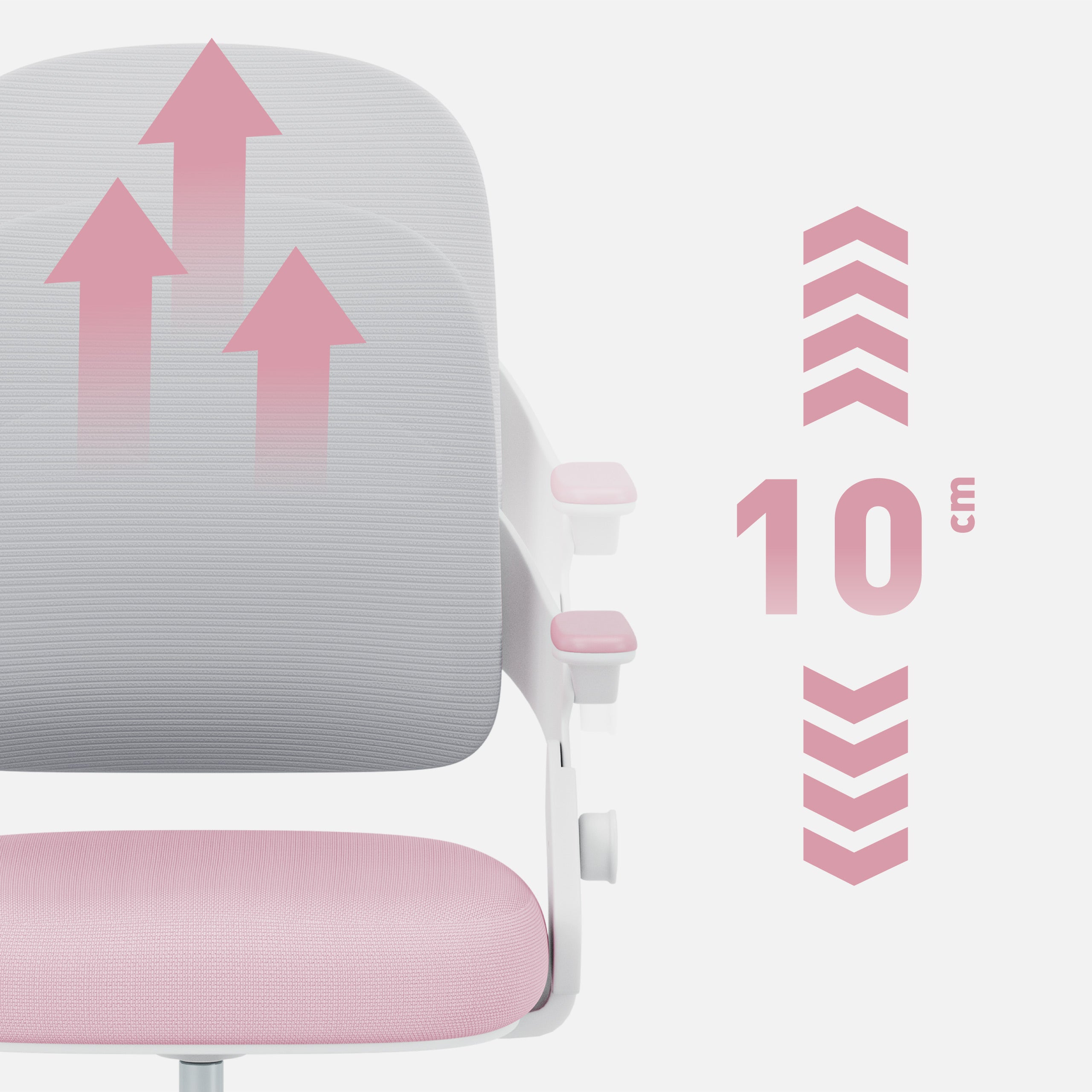 Silla de escritorio para niños Mark Adler Junior 4.3 rosa-gris