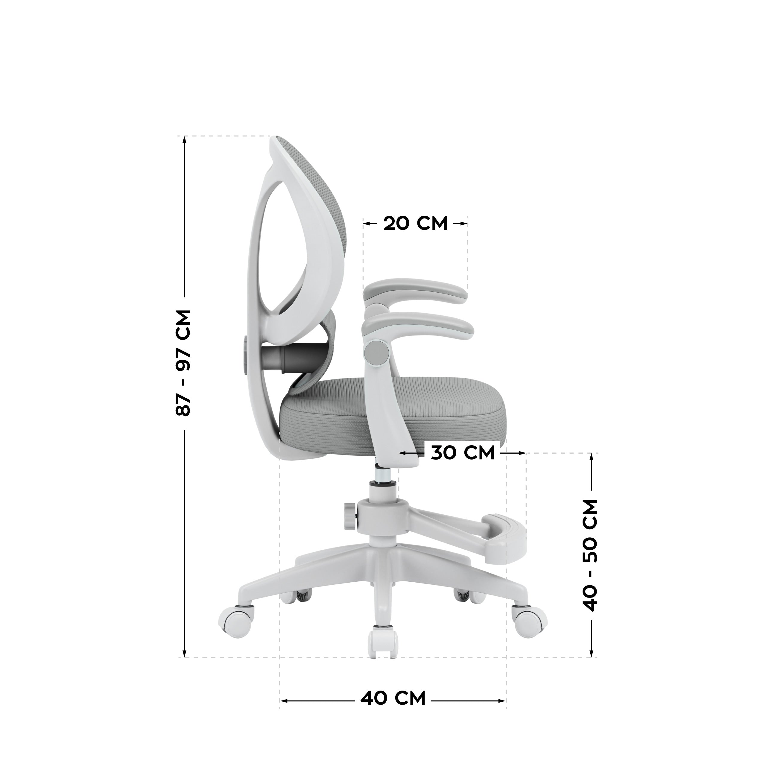 Sillón de escritorio para niños Mark Adler Junior 4.5 Grey