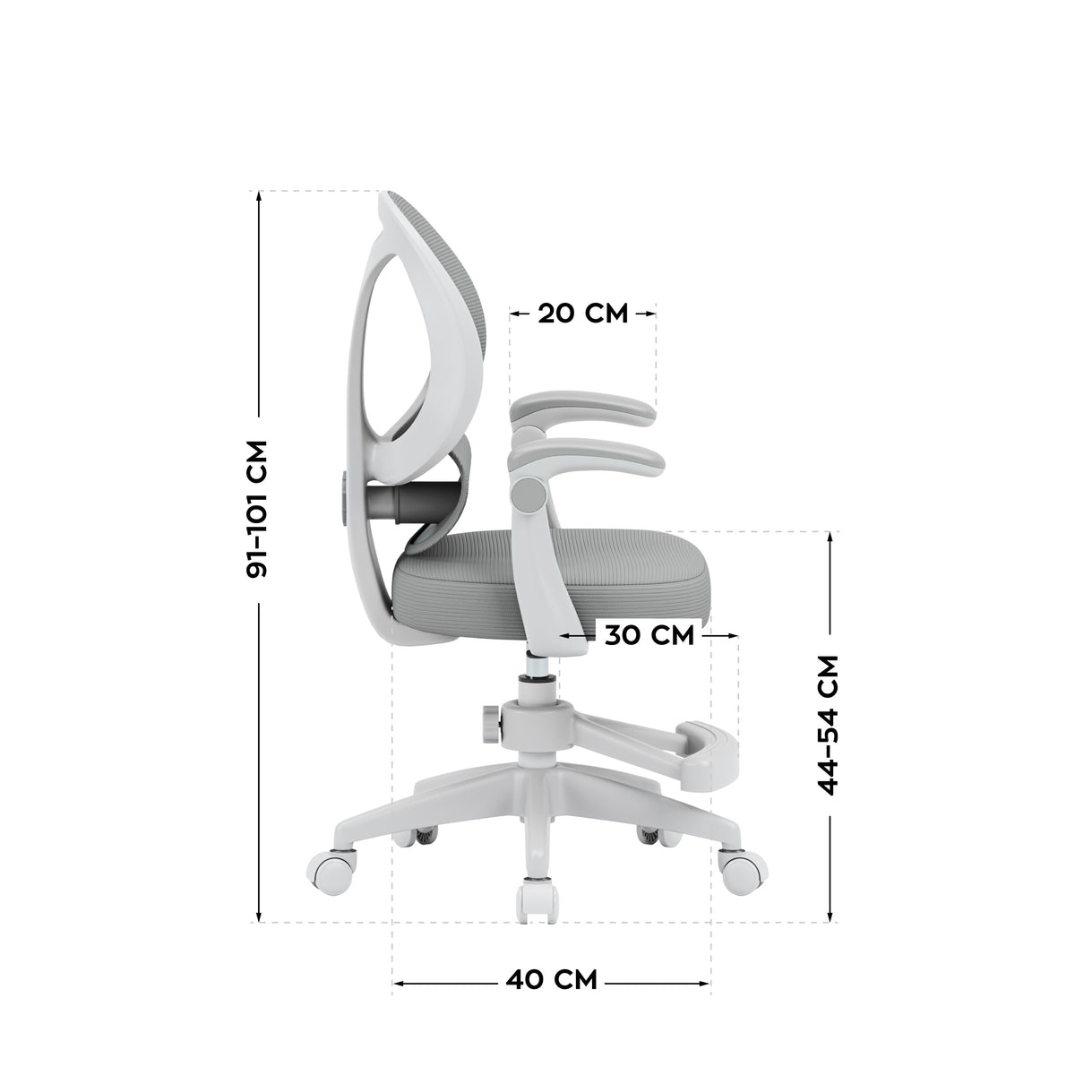 Sillón de escritorio para niños Mark Adler Junior 4.5 Grey