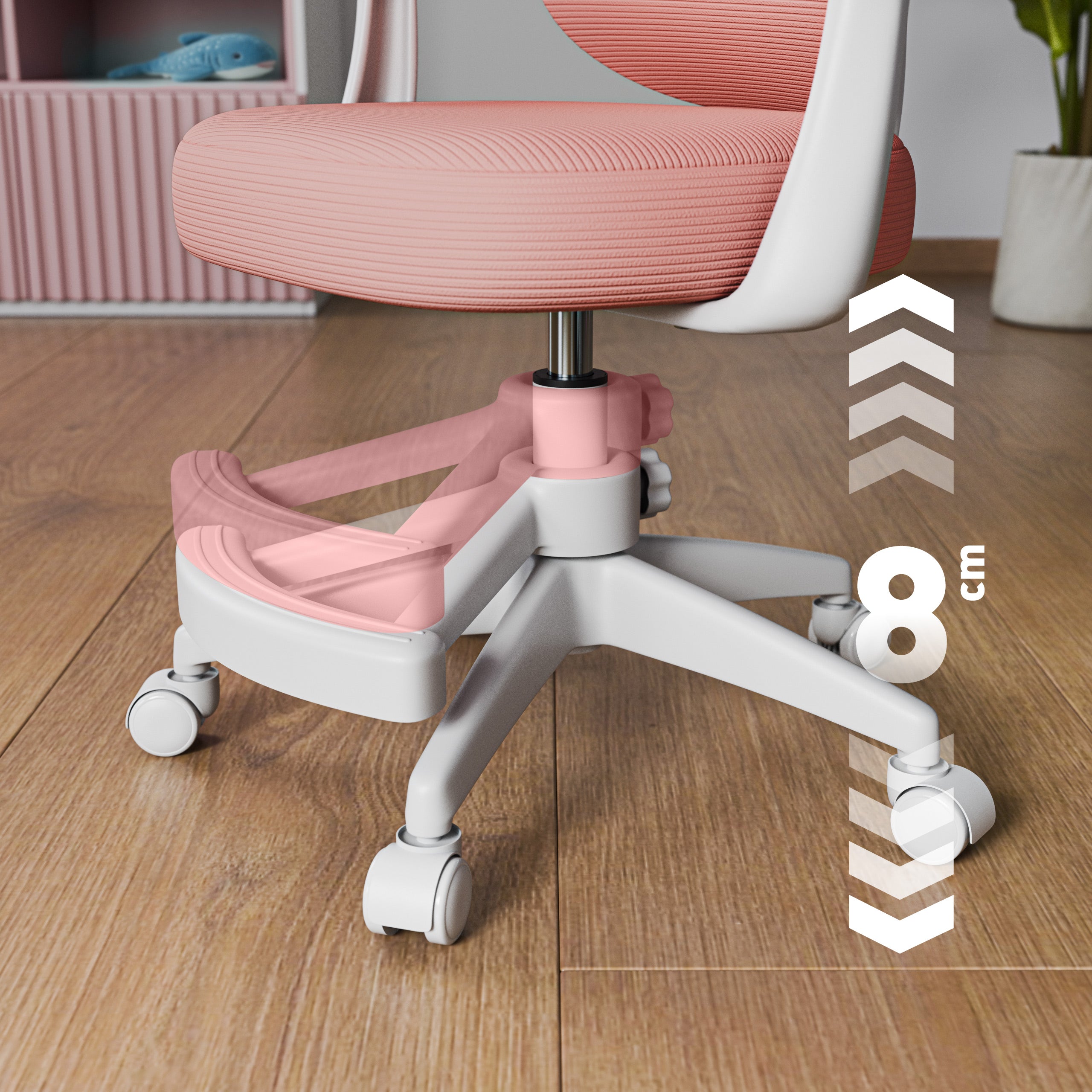 Sillón de escritorio para niños Mark Adler Junior 4.5 Rosa