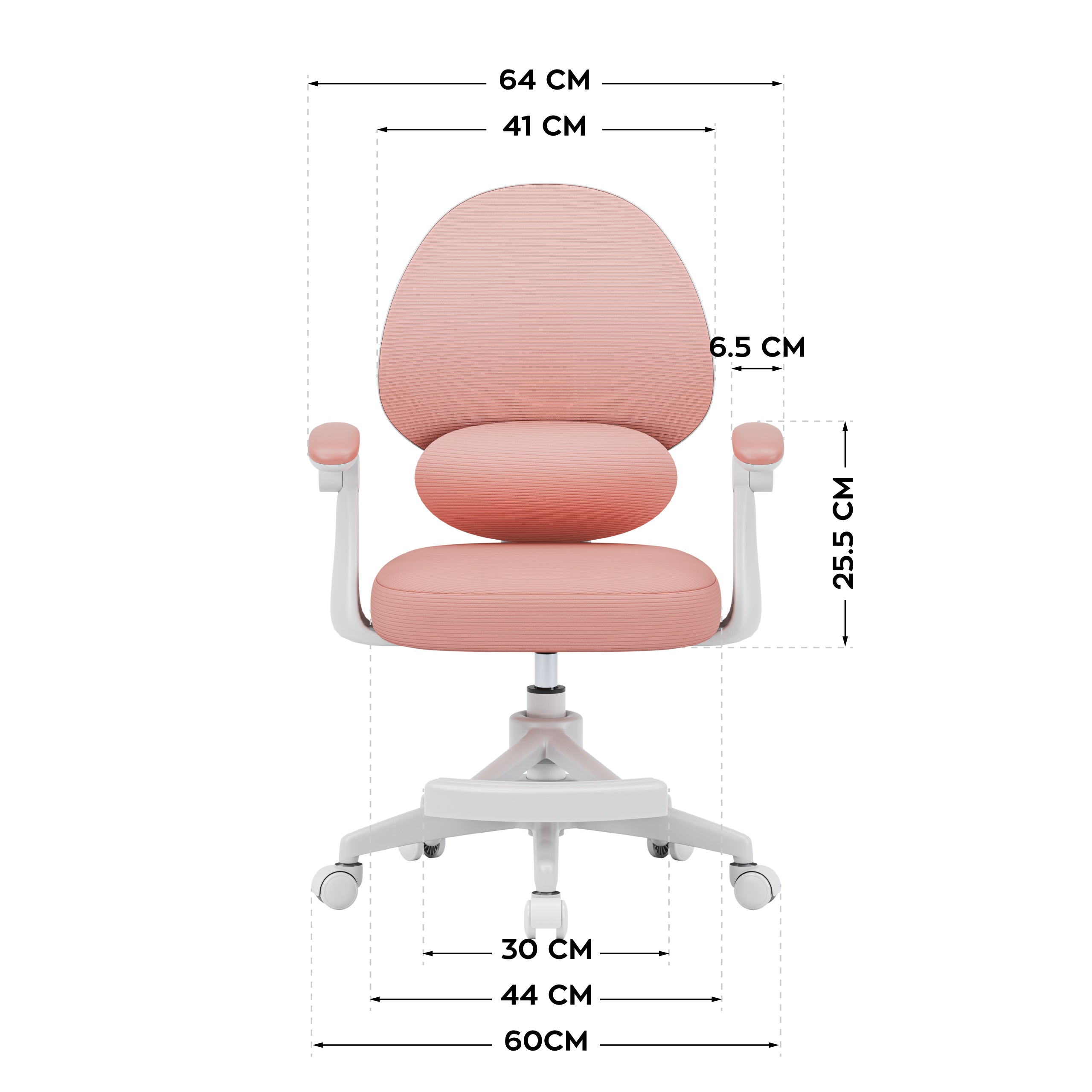 Sillón de escritorio para niños Mark Adler Junior 4.5 Rosa