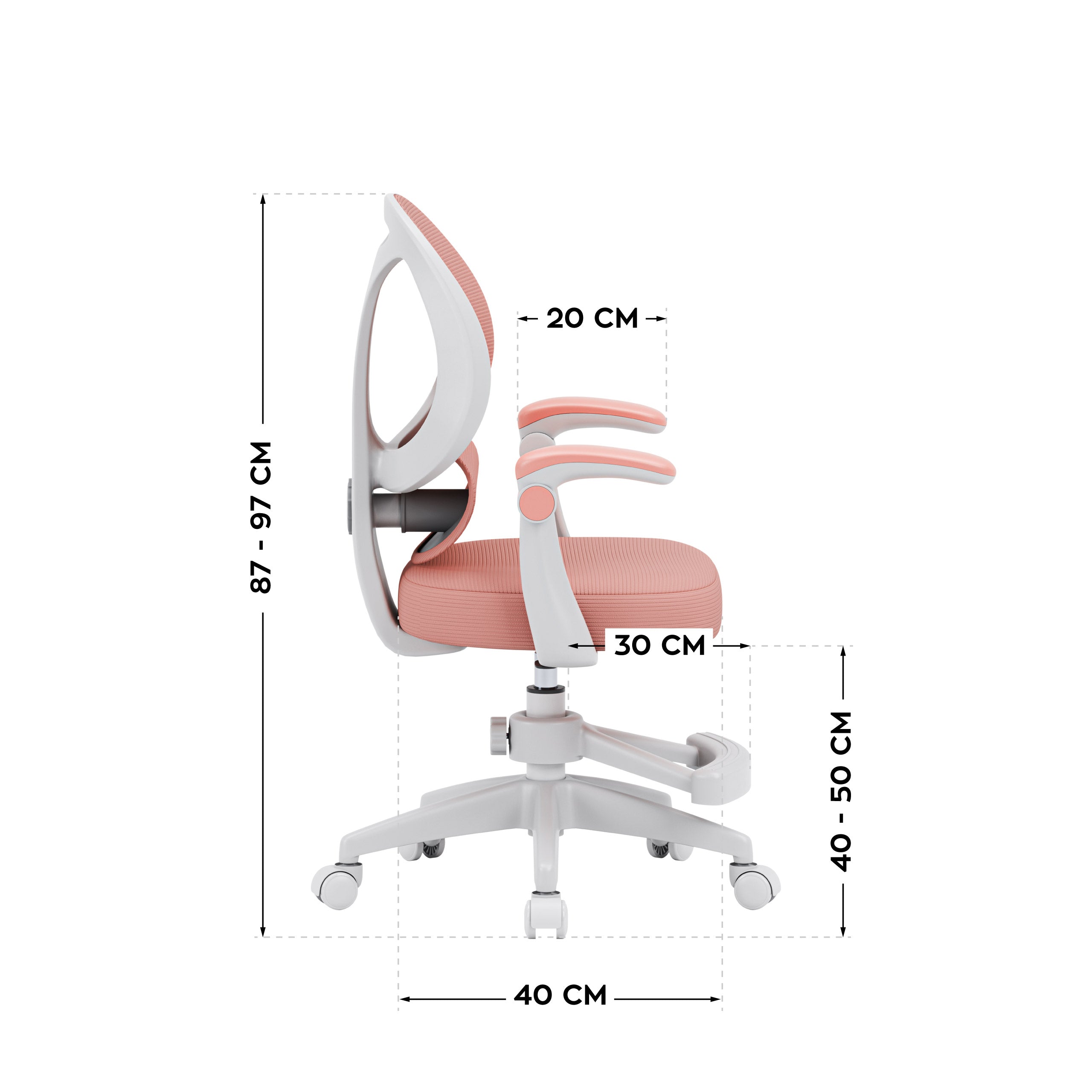 Sillón de escritorio para niños Mark Adler Junior 4.5 Rosa