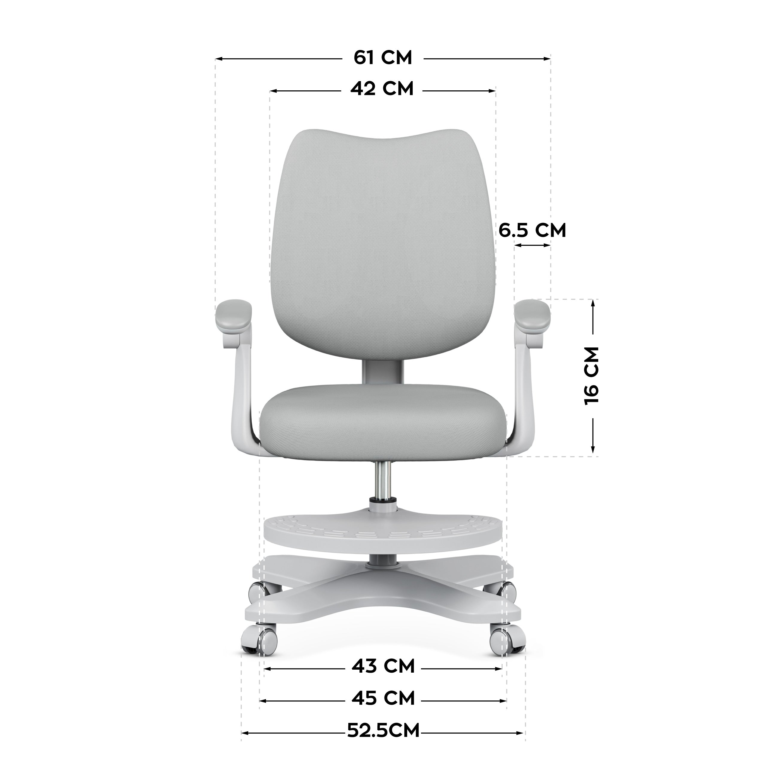Sillón ergonómico para niños Mark Adler Junior 4.6 Grey