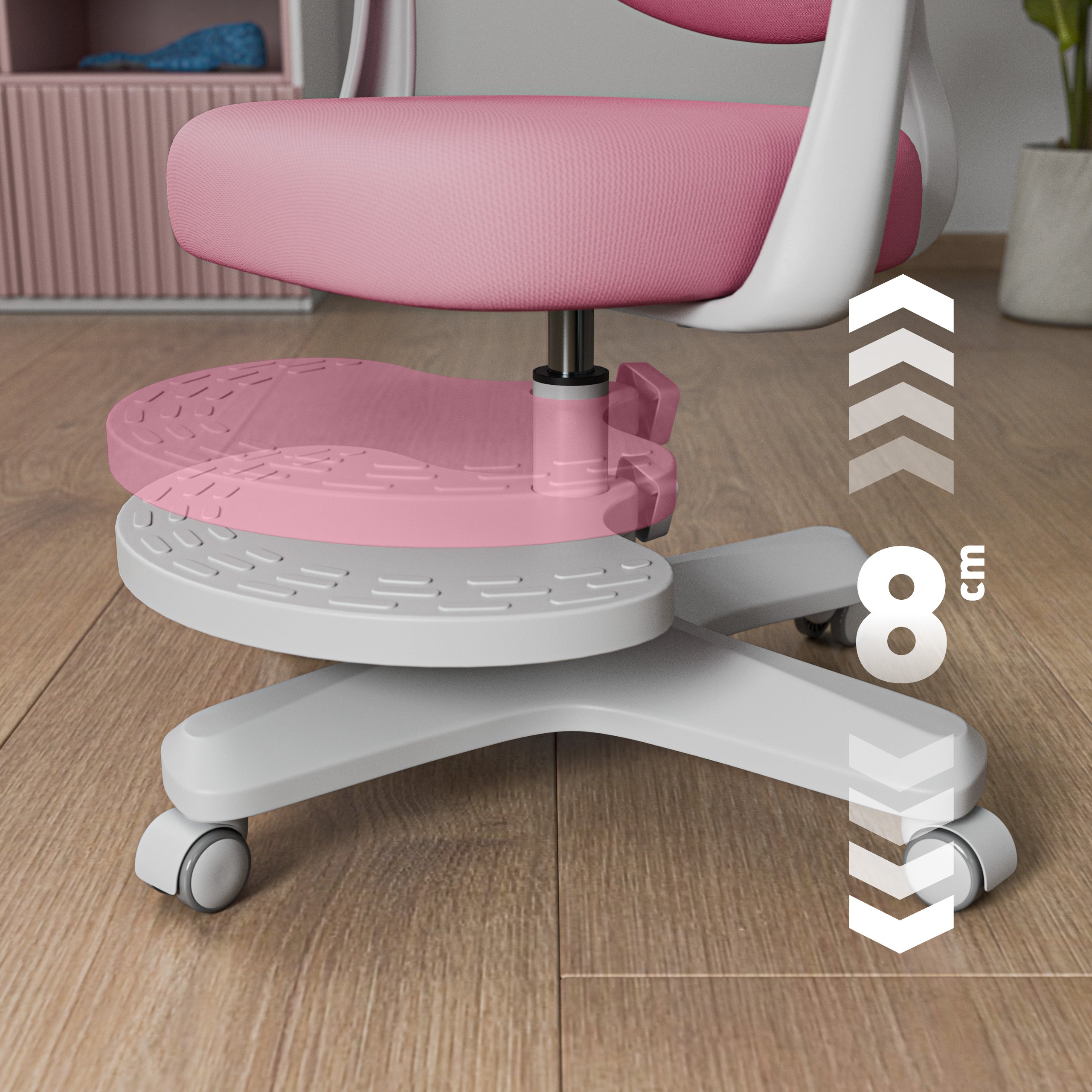 Sillón ergonómico para niños Mark Adler Junior 4.6 Rosa