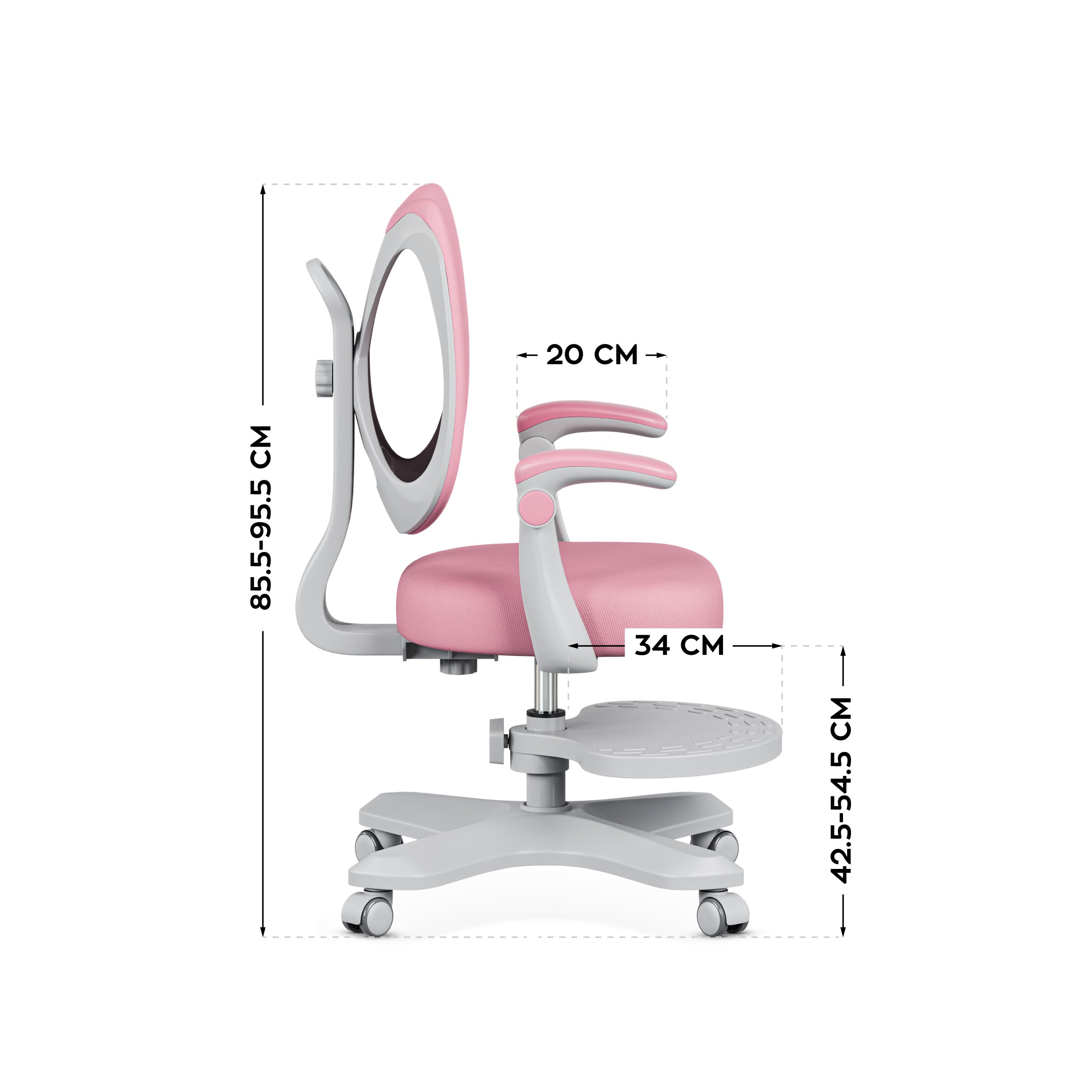 Sillón ergonómico para niños Mark Adler Junior 4.6 Rosa