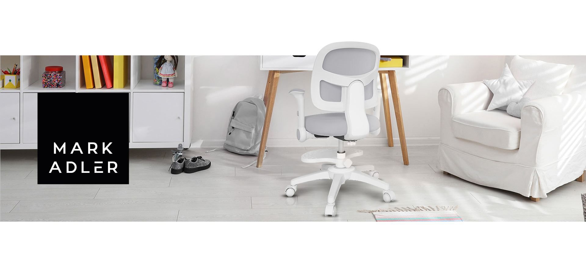 Sillón giratorio Mark Adler JUNIOR 5.0 Grey