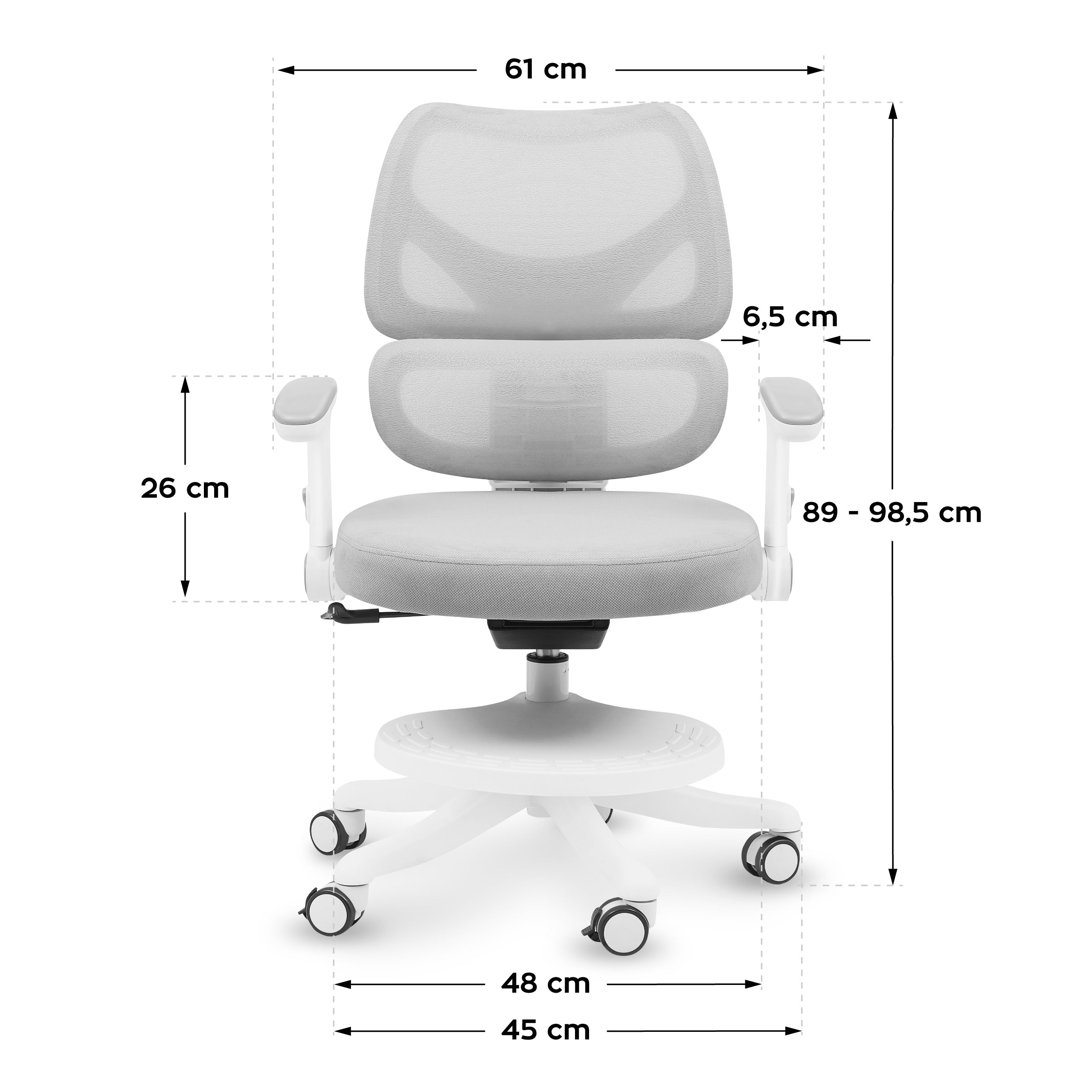 Sillón giratorio para niños Mark Adler Junior 5.3 Grey